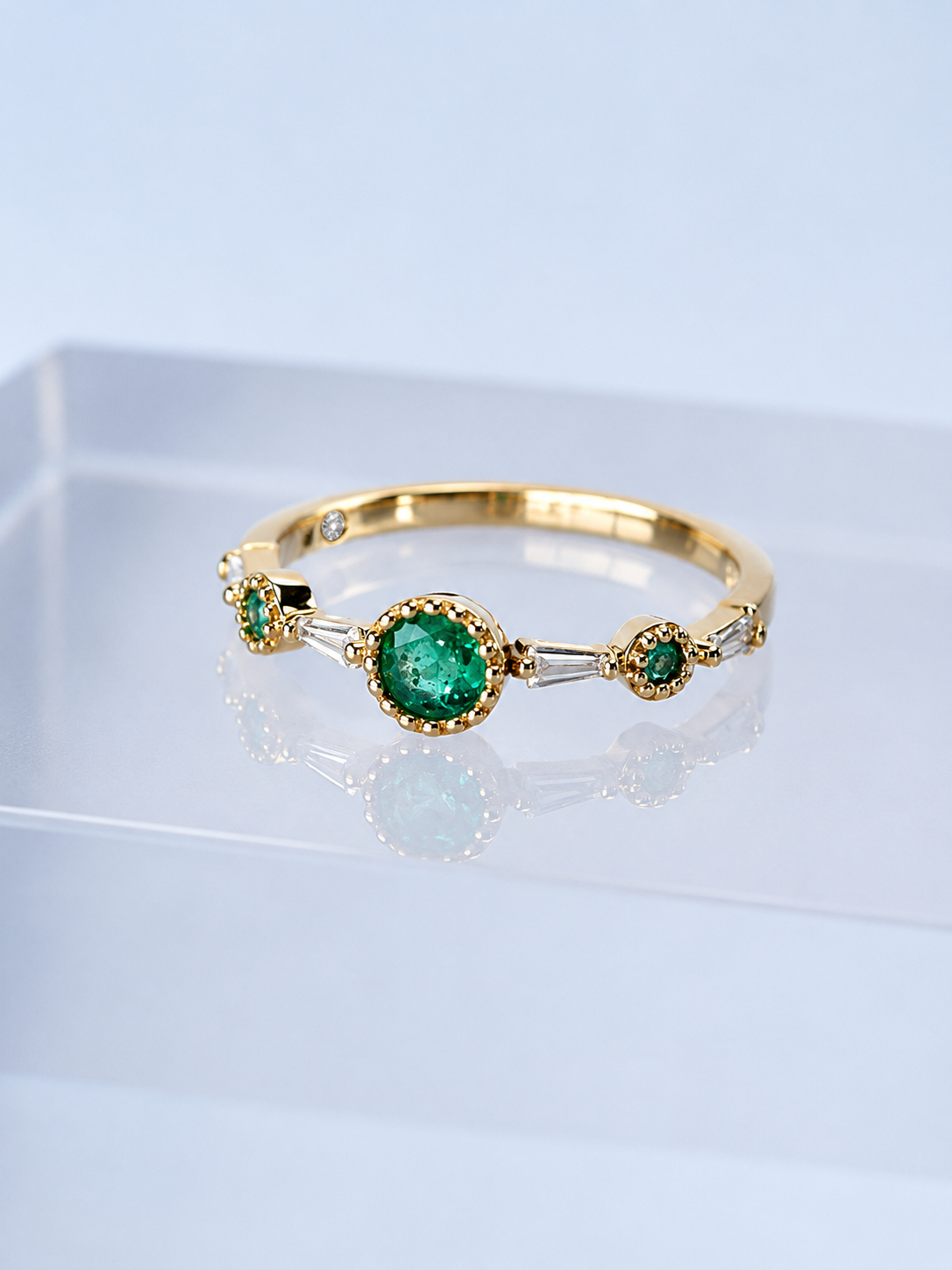 Anillo MEDUSA - Esmeralda