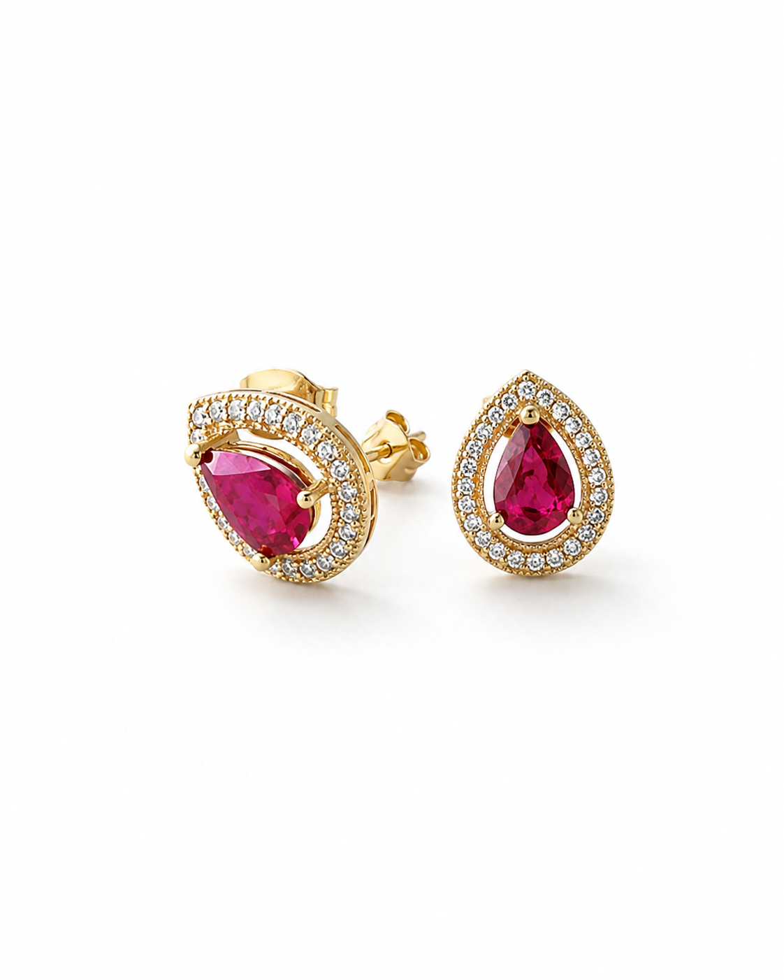 Aretes Costa Carmesí
