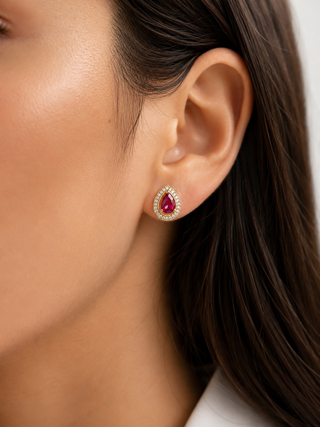 Aretes Costa Carmesí
