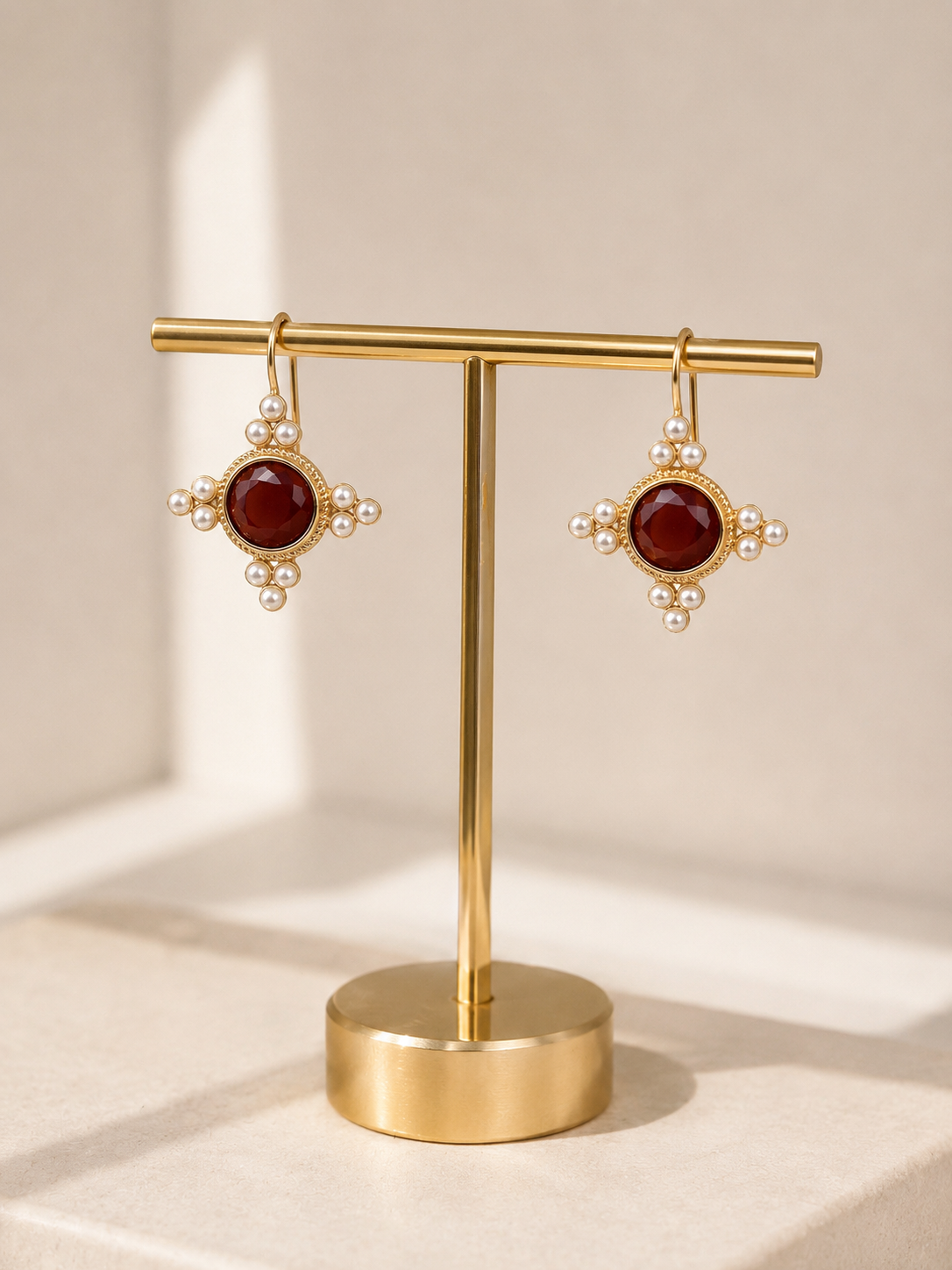 ALMA Earrings - Large RUBY