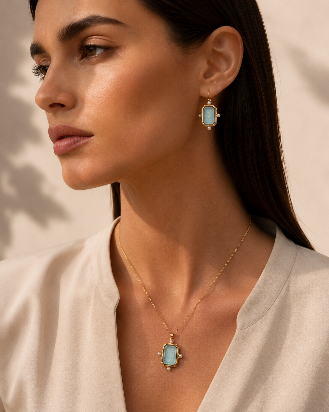 Collar y Aretes PROPÓSITO