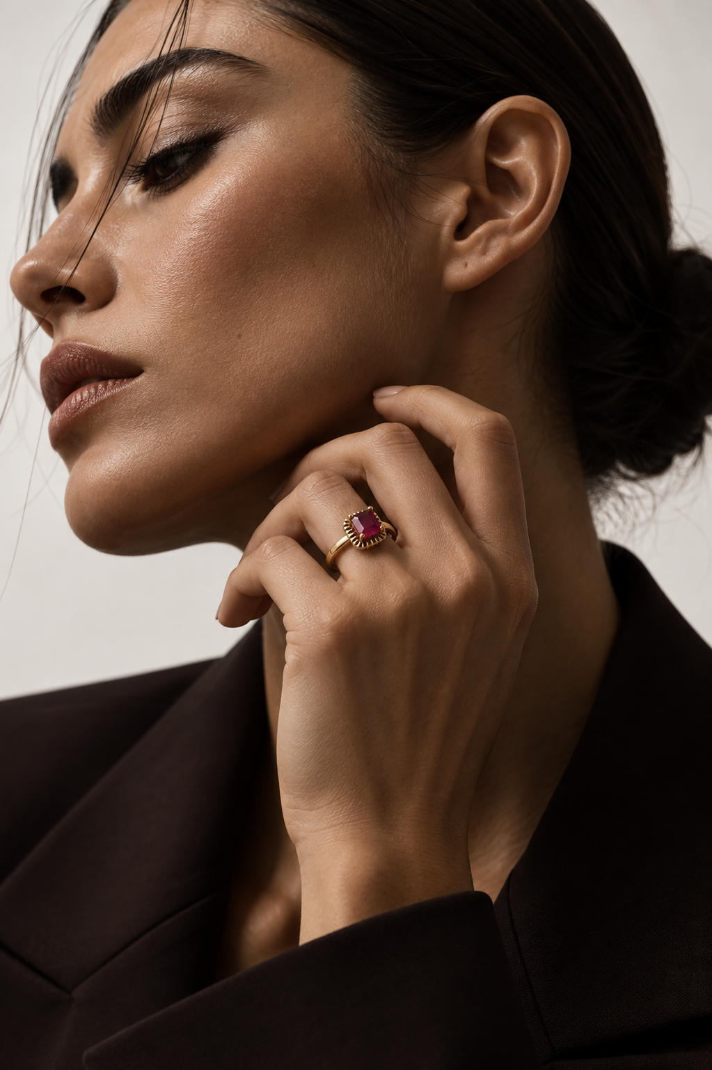 Anillo Libélula Rubí