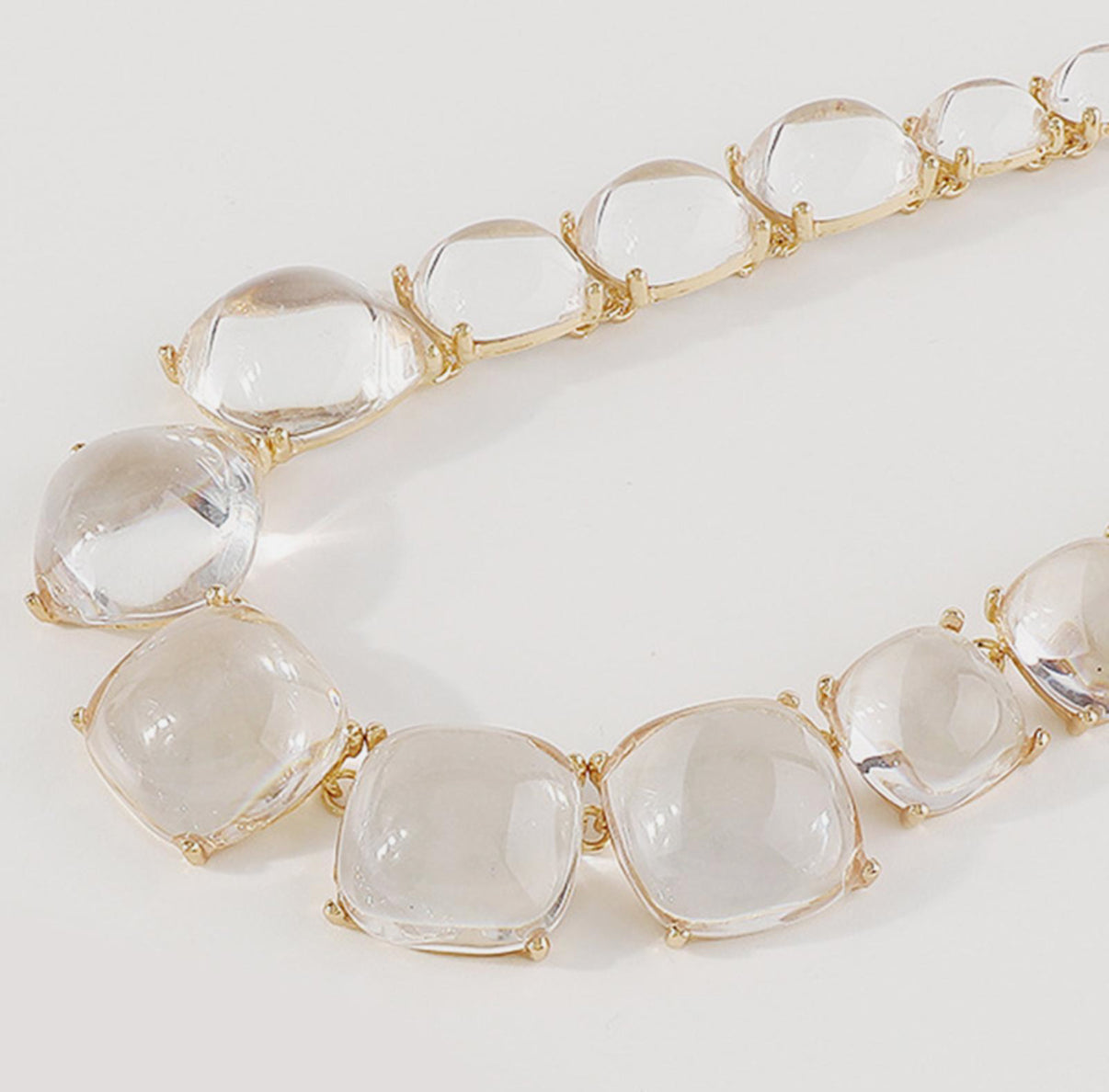 Collar Circular Transparente