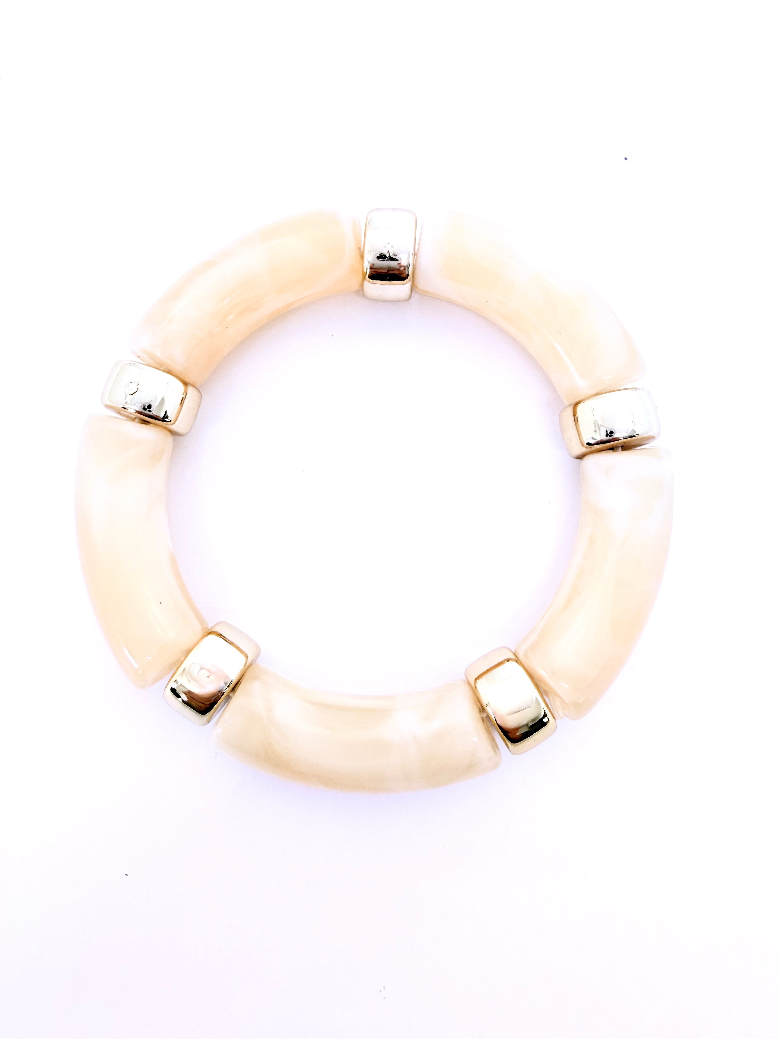 Pulsera APERTURA - CREMA