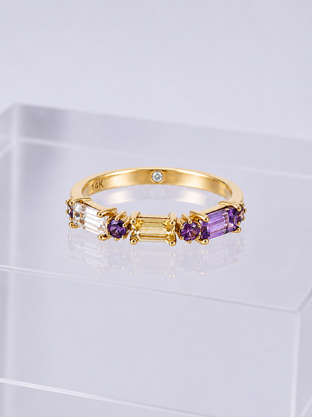 SON DE MAR Ring - Amethyst, Citrine, and Tourmaline