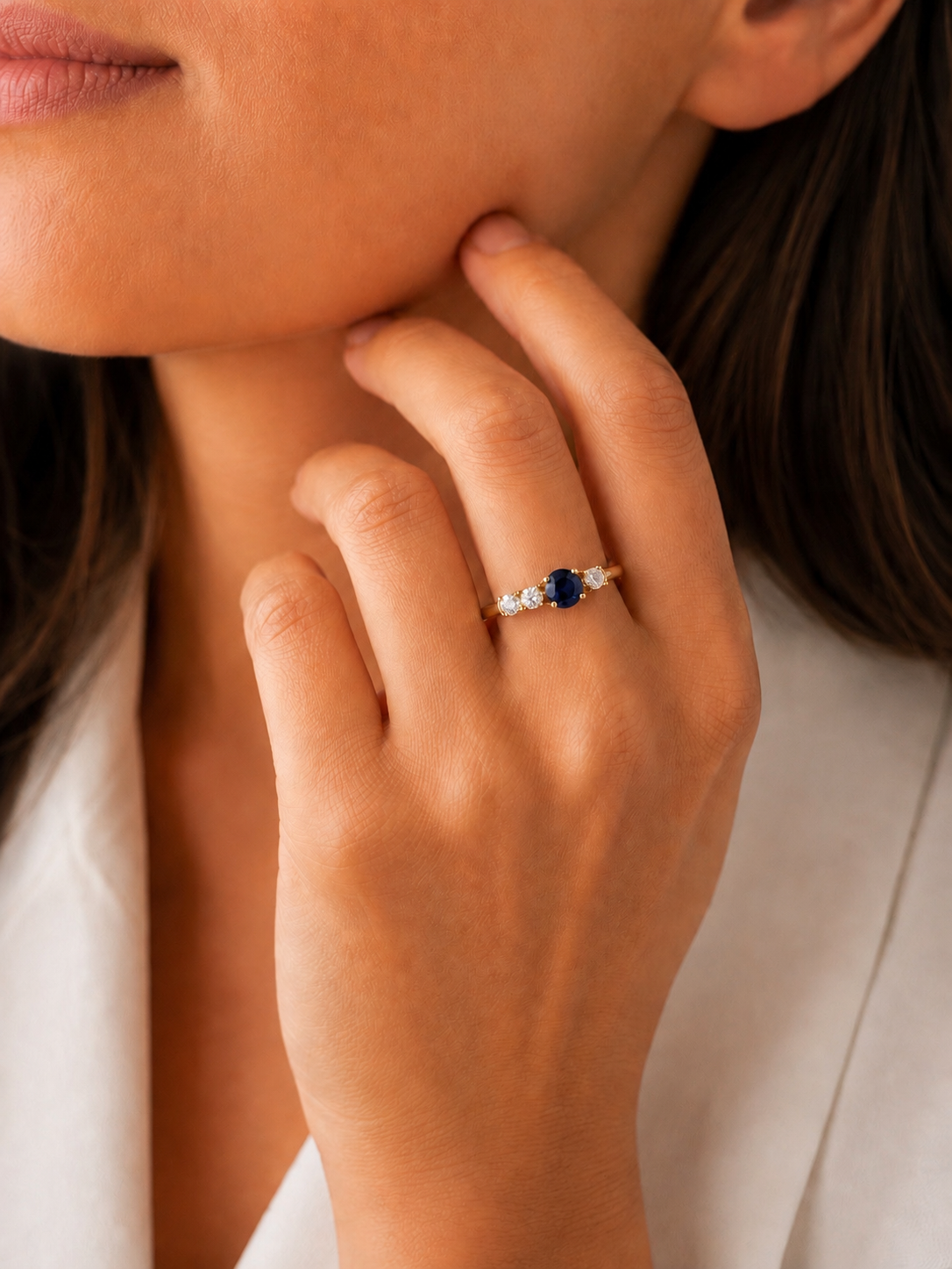 Anillo Arrecife Zafiro