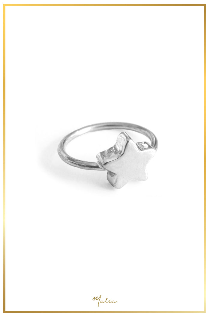 Anillo Estrella Plata Sterling .925