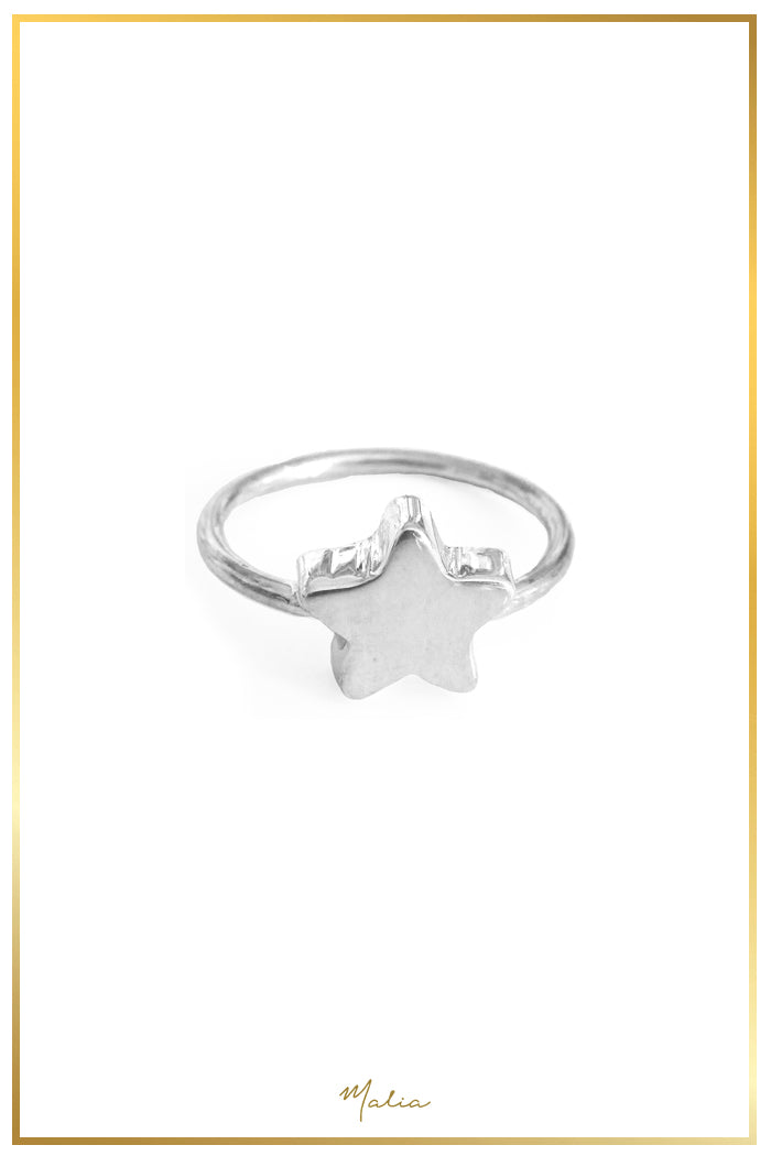 Anillo Estrella Plata Sterling .925