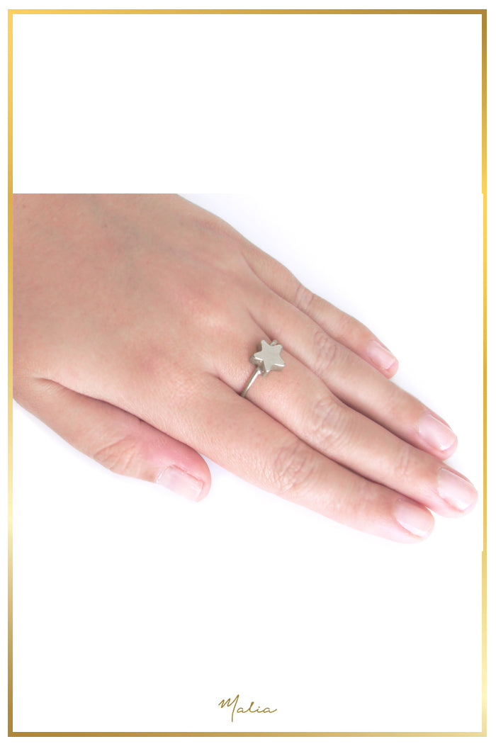 Anillo Estrella Plata Sterling .925