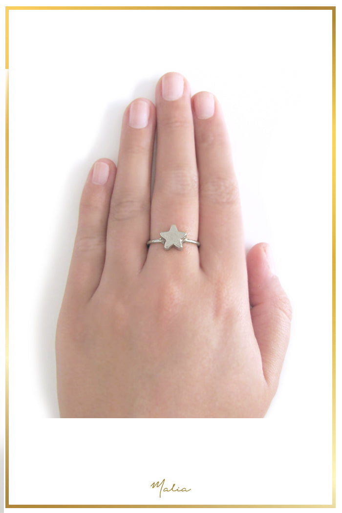 Anillo Estrella Plata Sterling .925