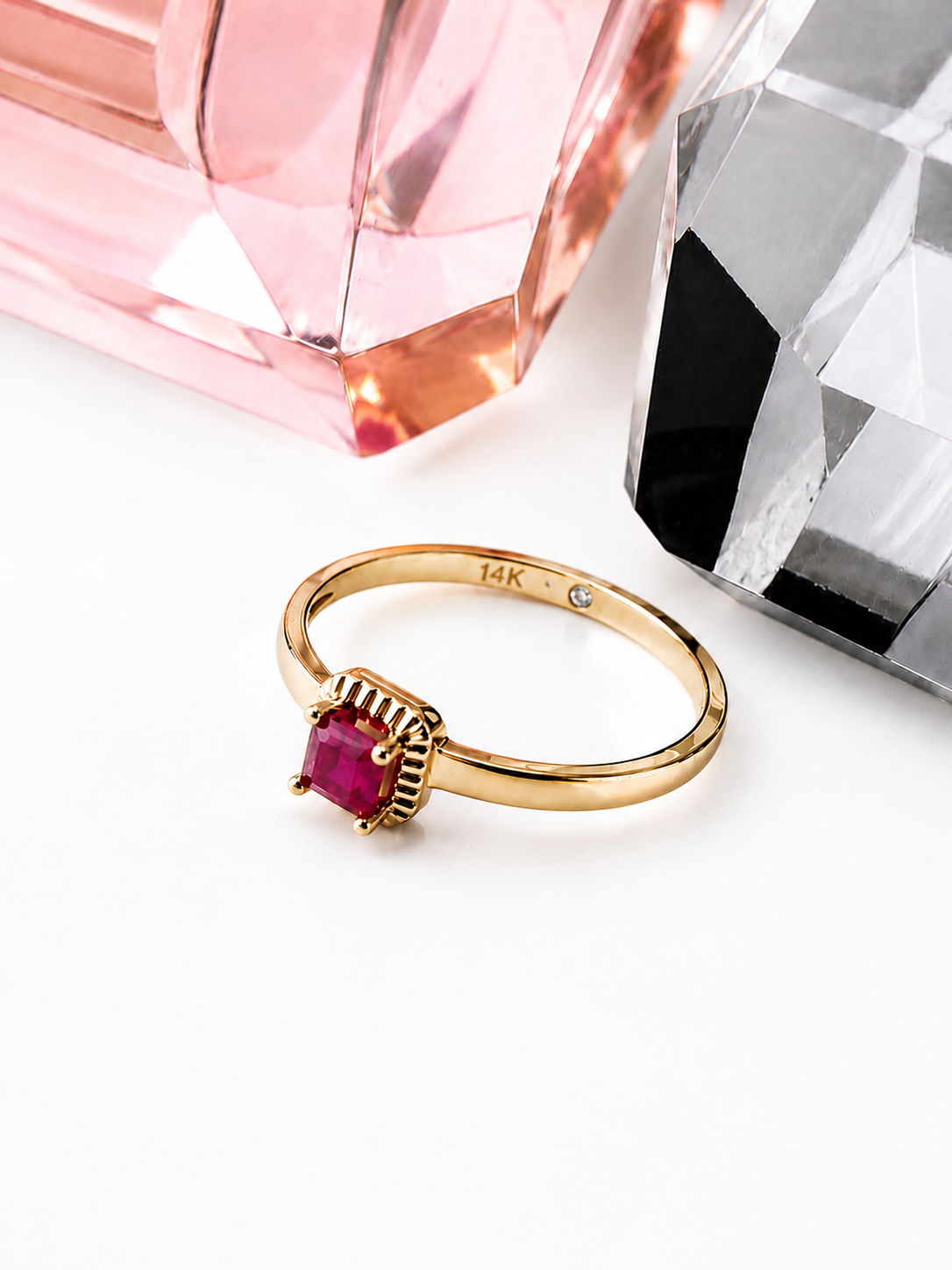 Anillo Libélula Rubí