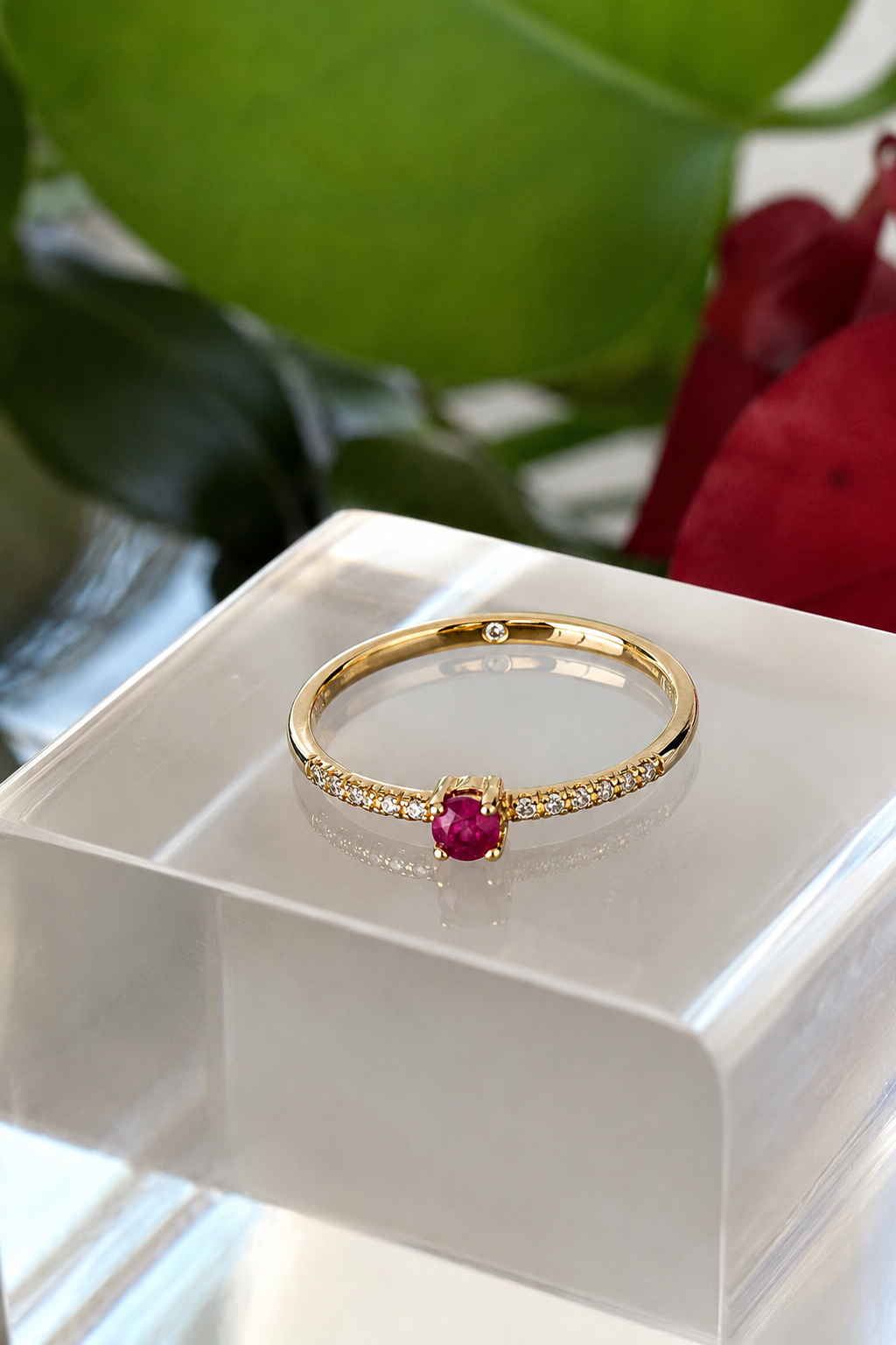 Anillo ORQUIDEA - Rubí