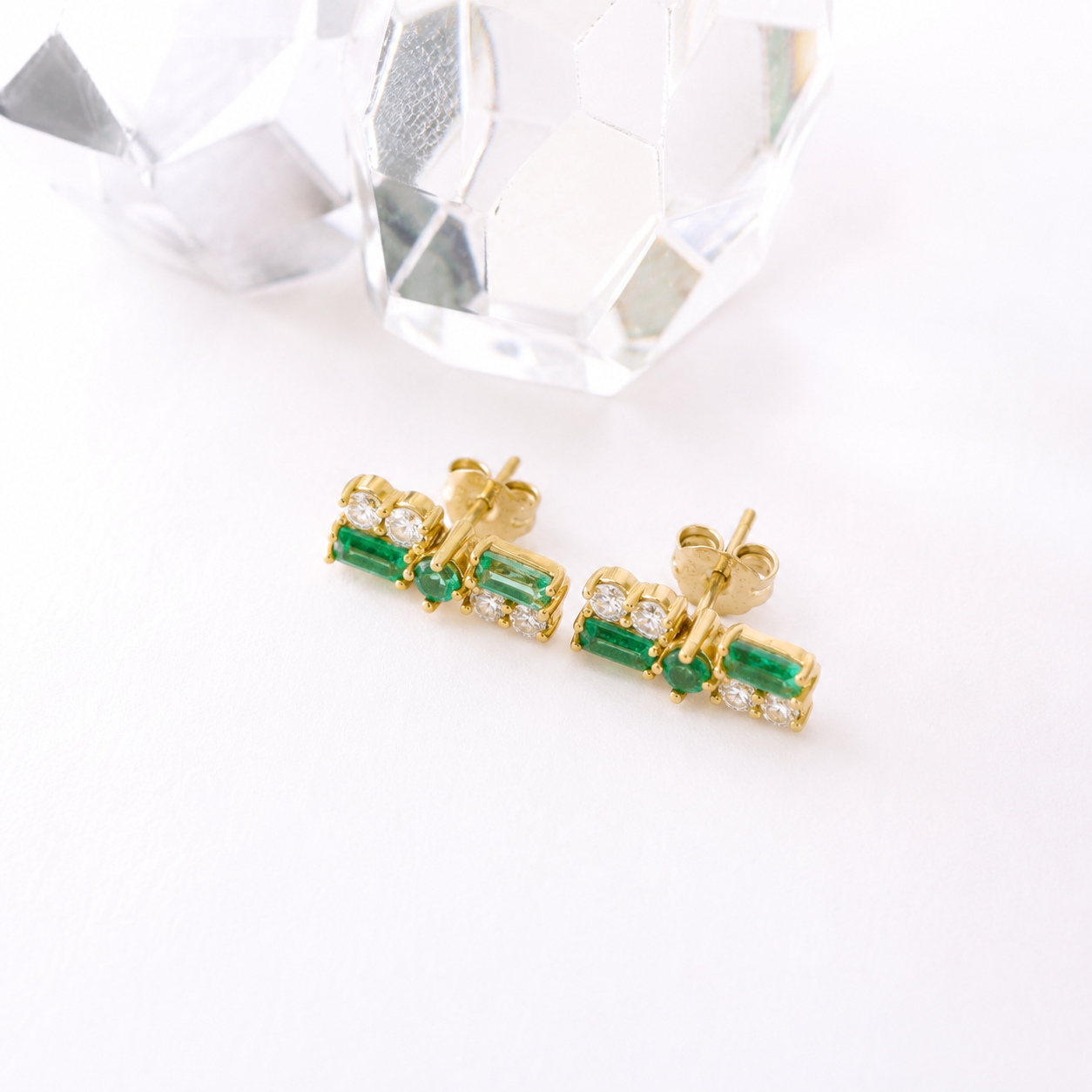 Aretes Constelación Esmeralda