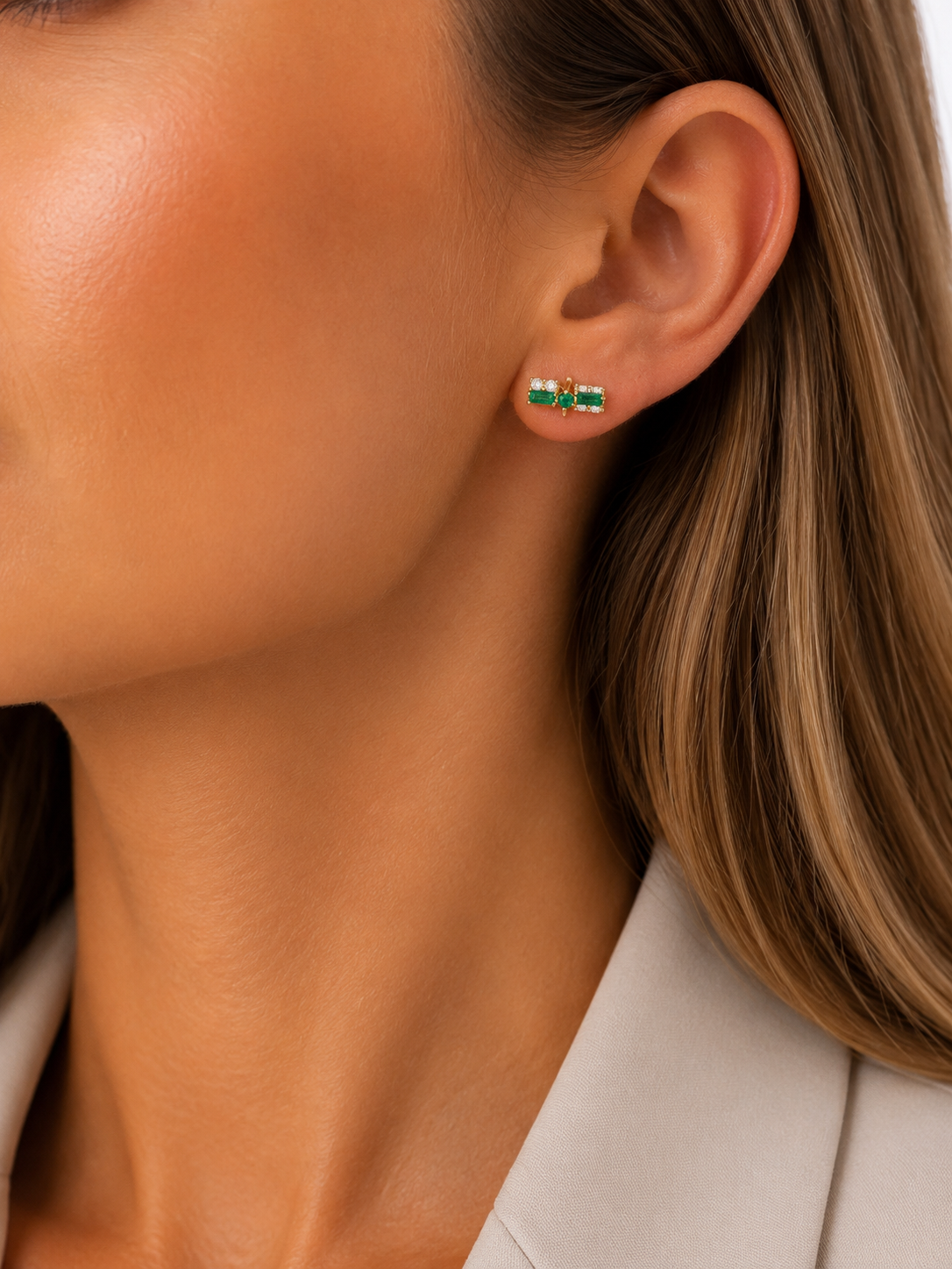 Aretes Constelación Esmeralda