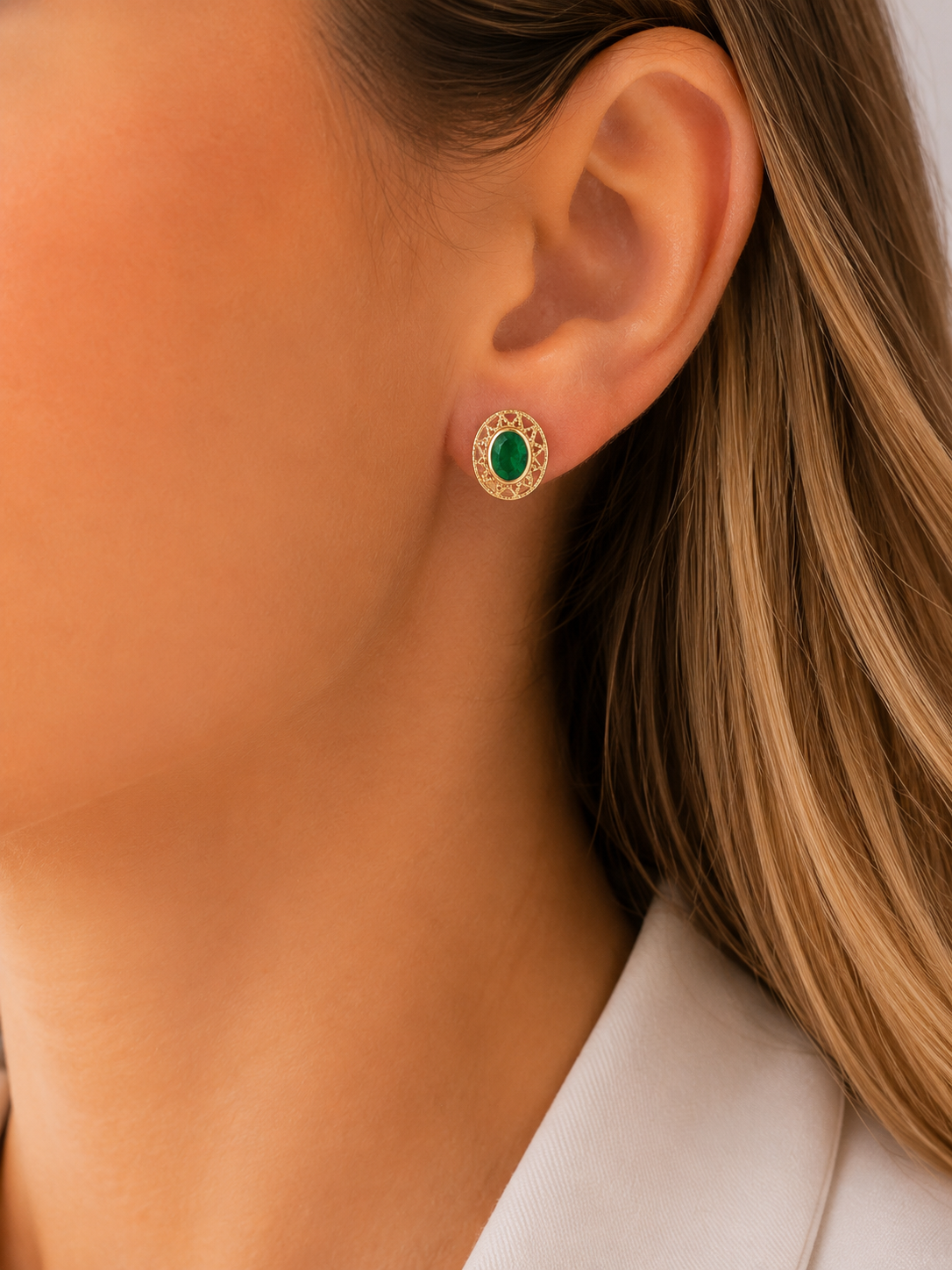 Aretes Estelar Esmeralda
