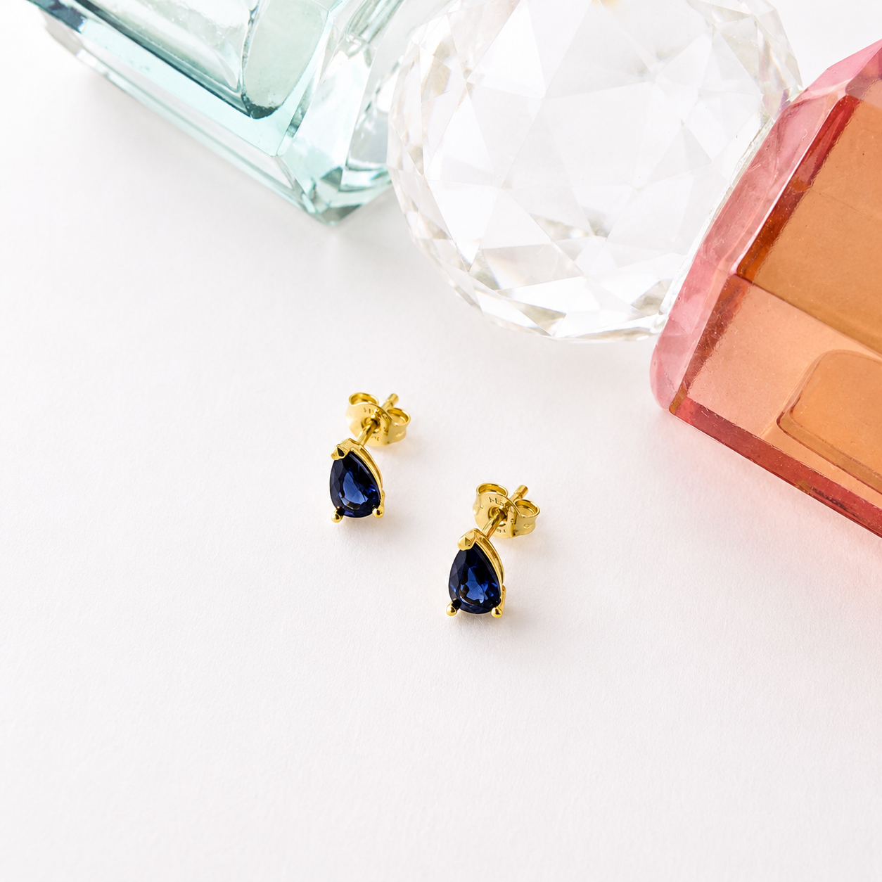 Aretes Gota Zafiro