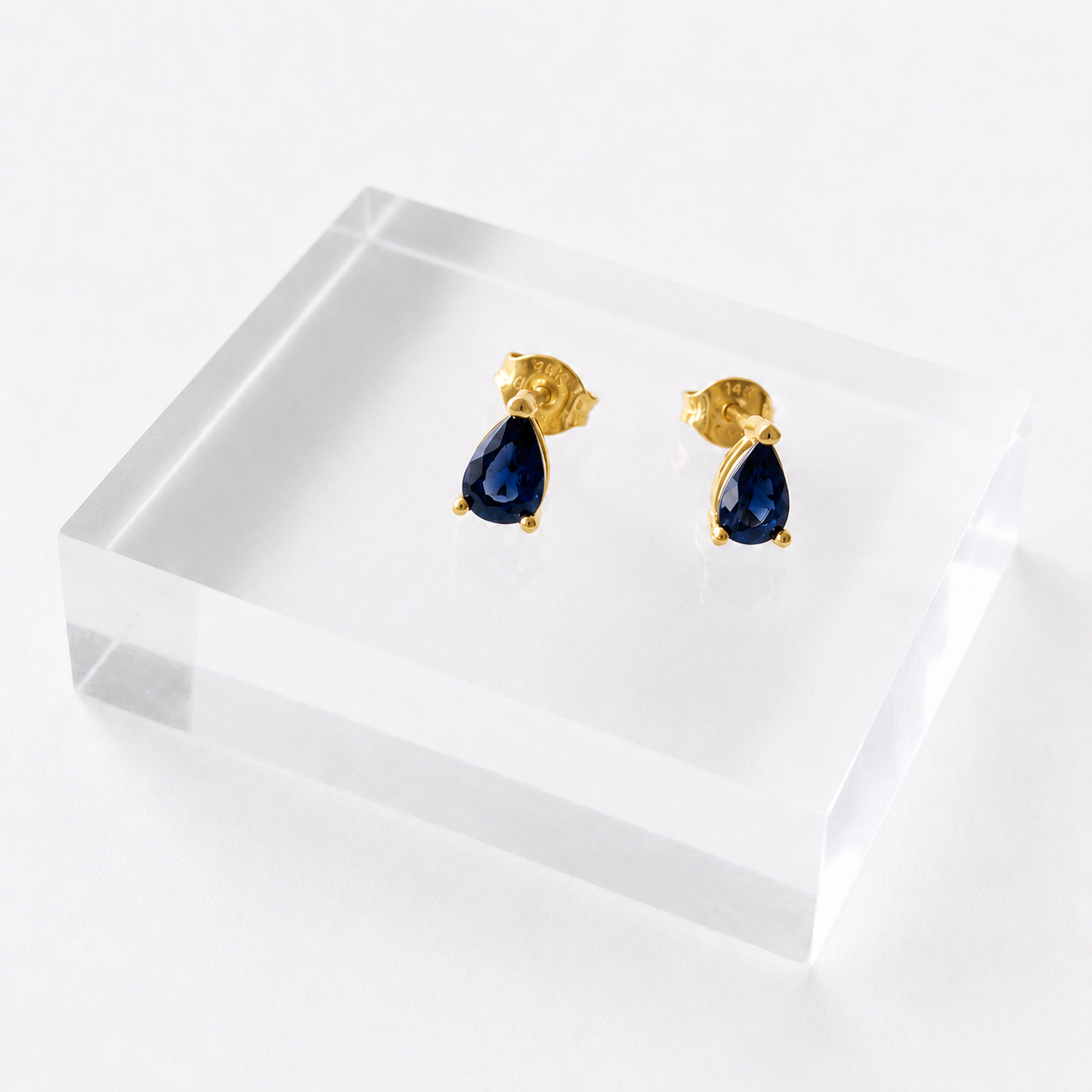 Aretes Gota Zafiro