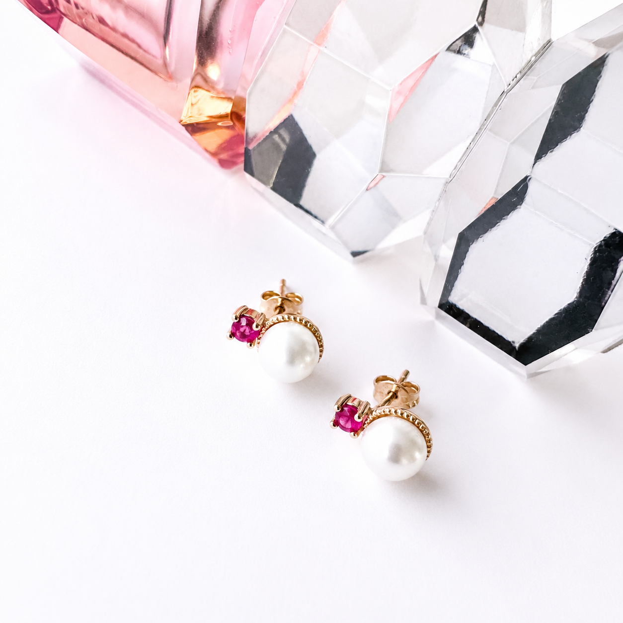 Aretes Jaguar Rubí