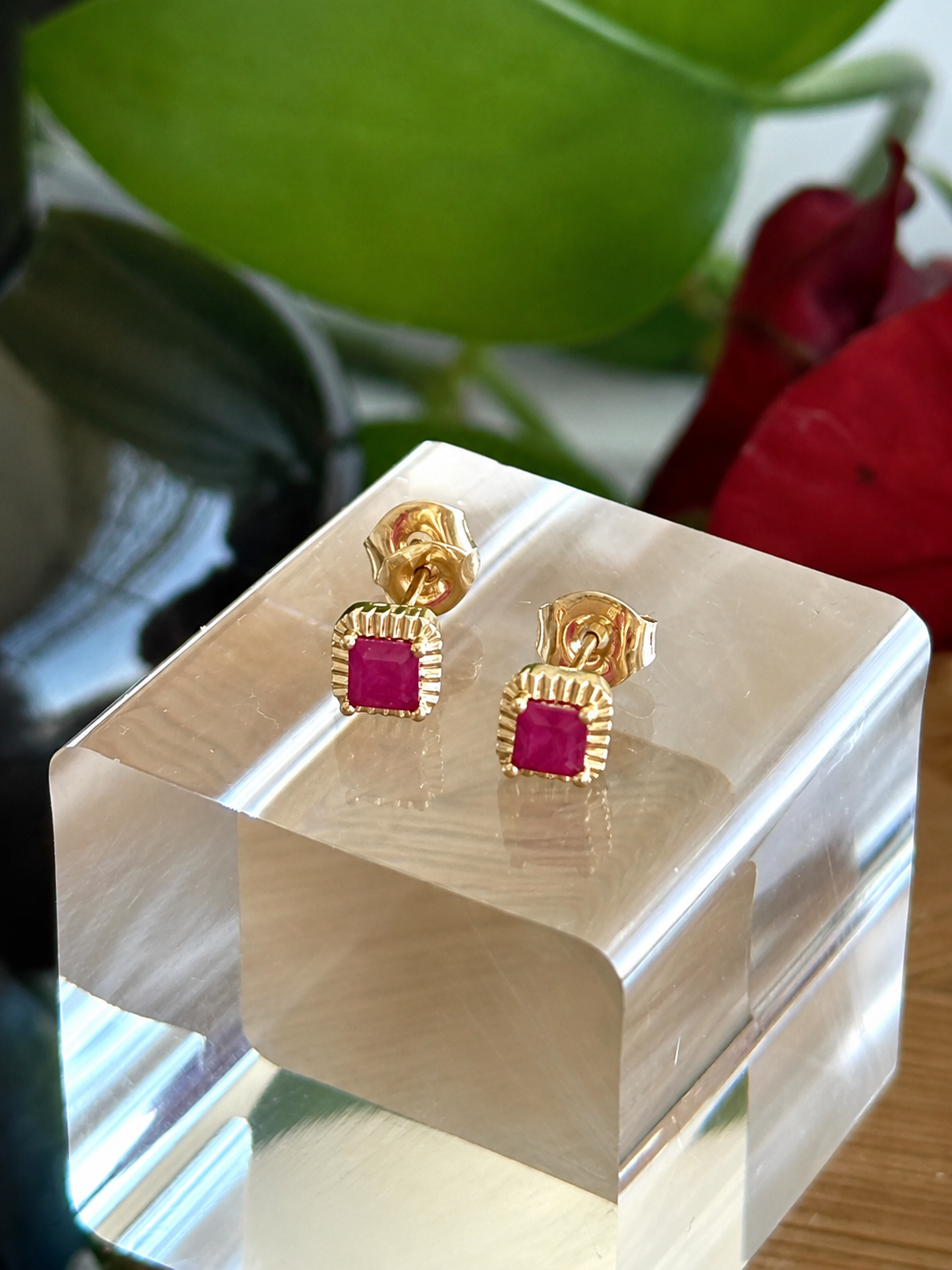 DRAGONFLY Earrings - Ruby