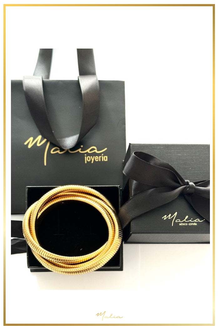 Pulsera Tripe Dorada