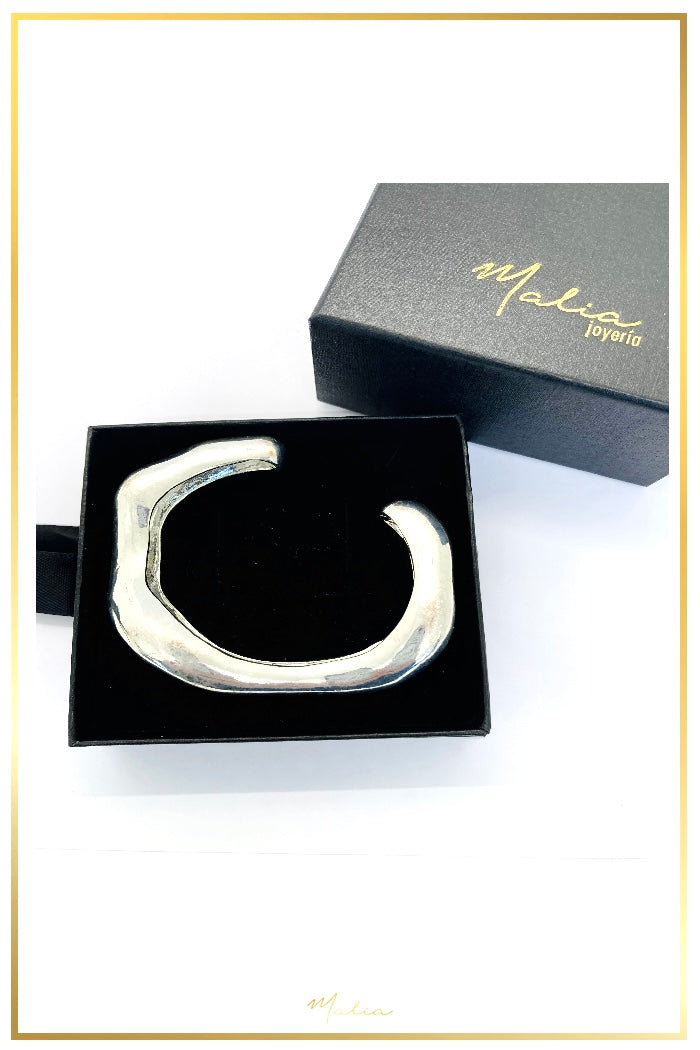 Pulsera Chunky en Rodio