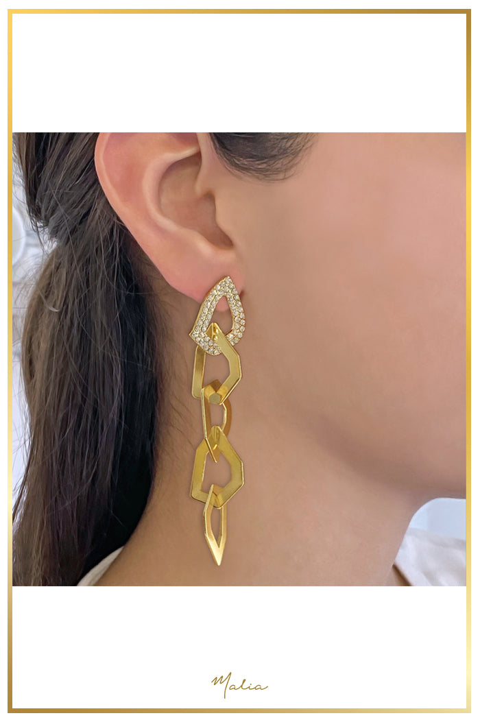 Aretes Geométricos Abstractos Colgantes