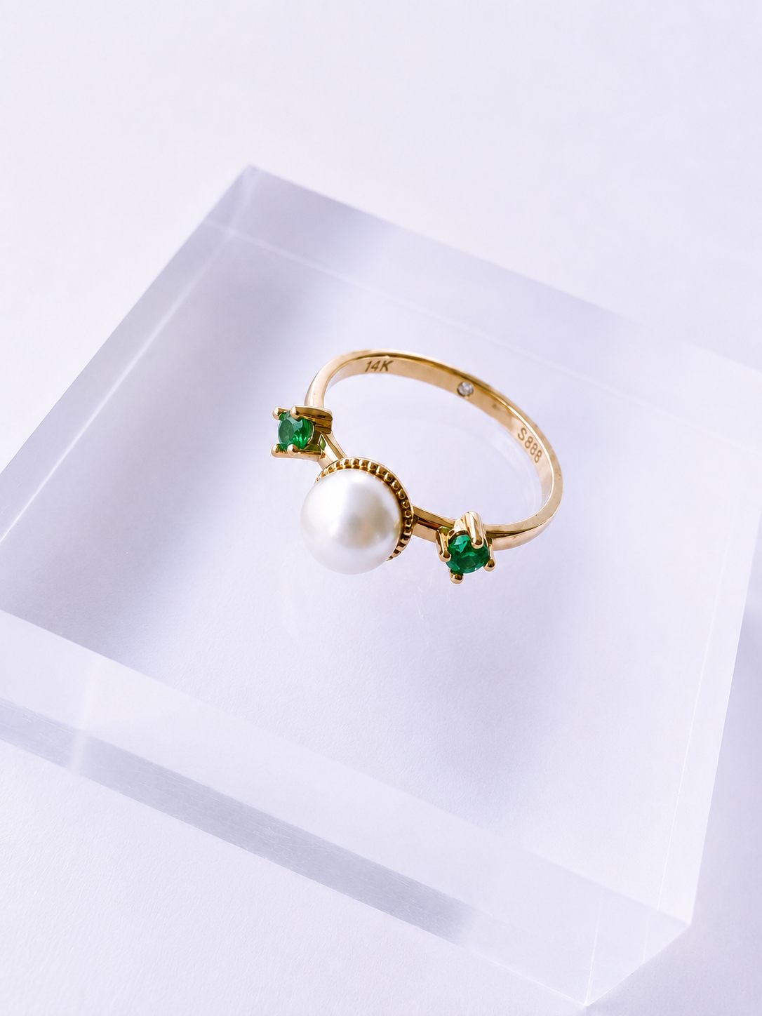 Anillo Jaguar Esmeralda