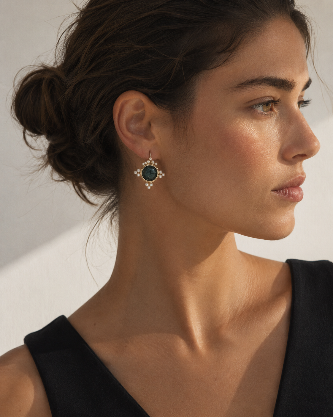 ALMA Earrings - Large EMERALD