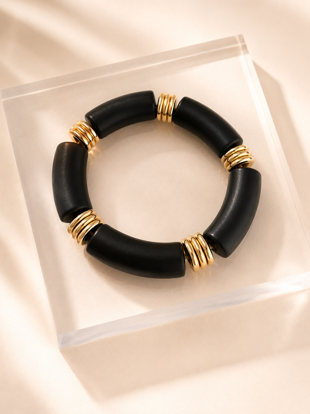 FORTALEZA Bracelet - Black with gold