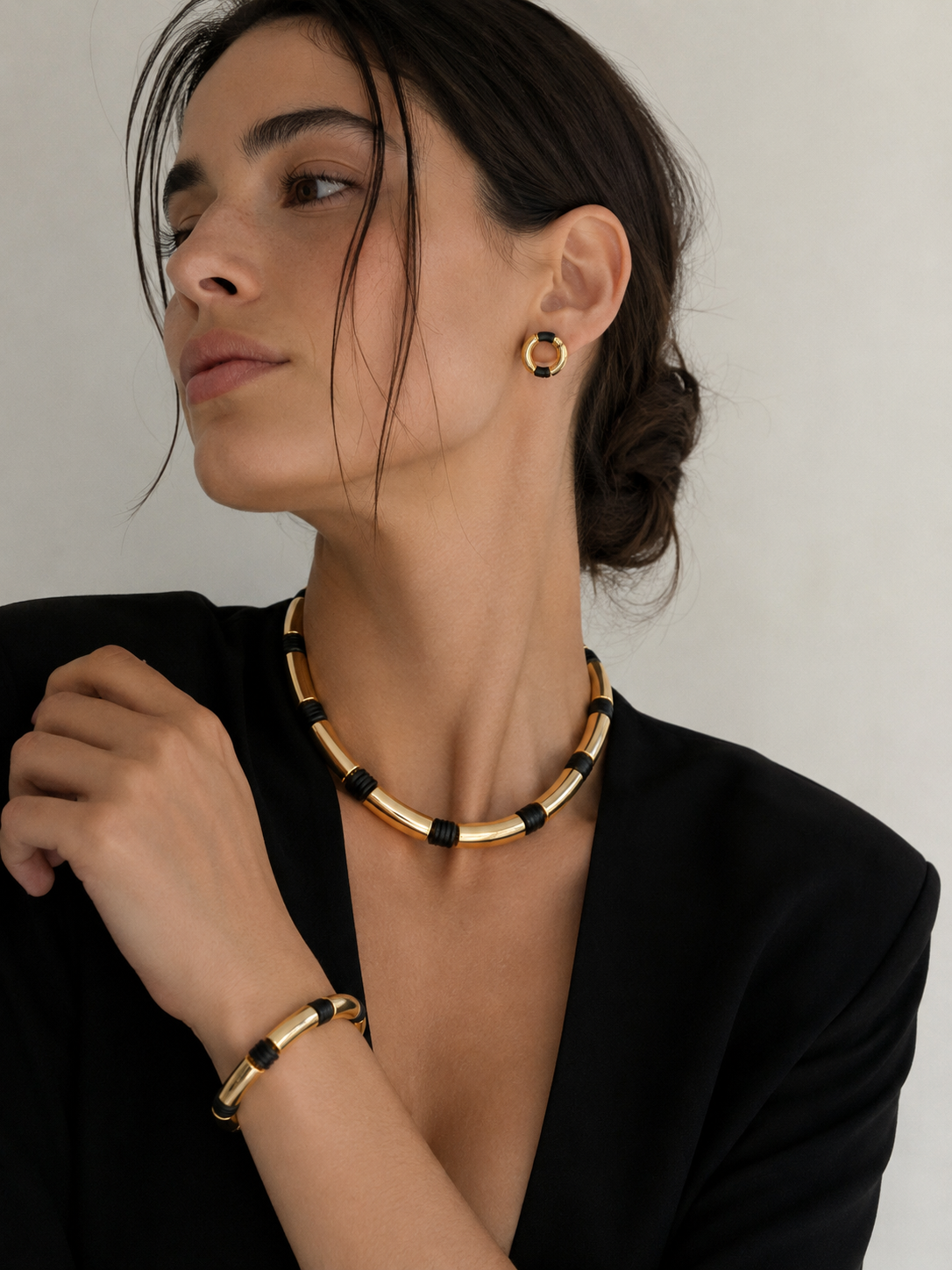 FORTALEZA Bracelet - Gold with black