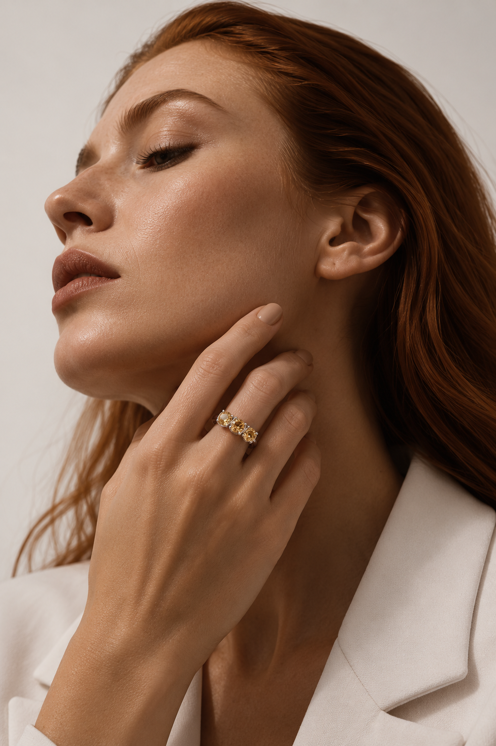 Anillo Solsticio Citrino