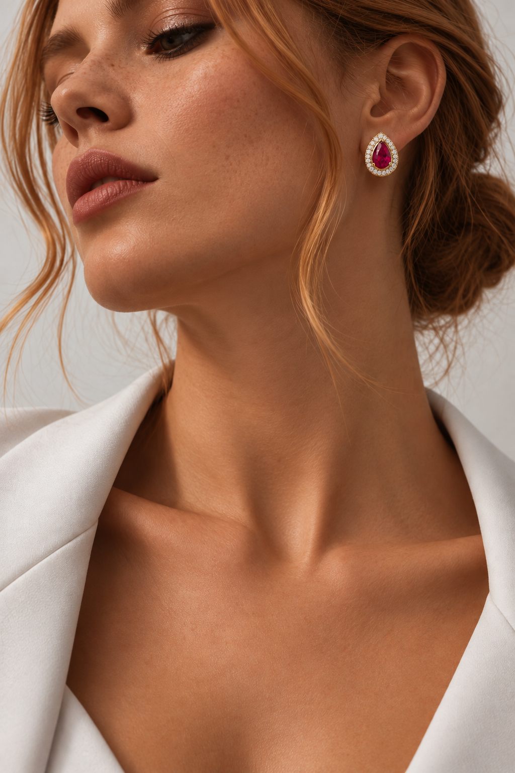 Aretes Costa Carmesí
