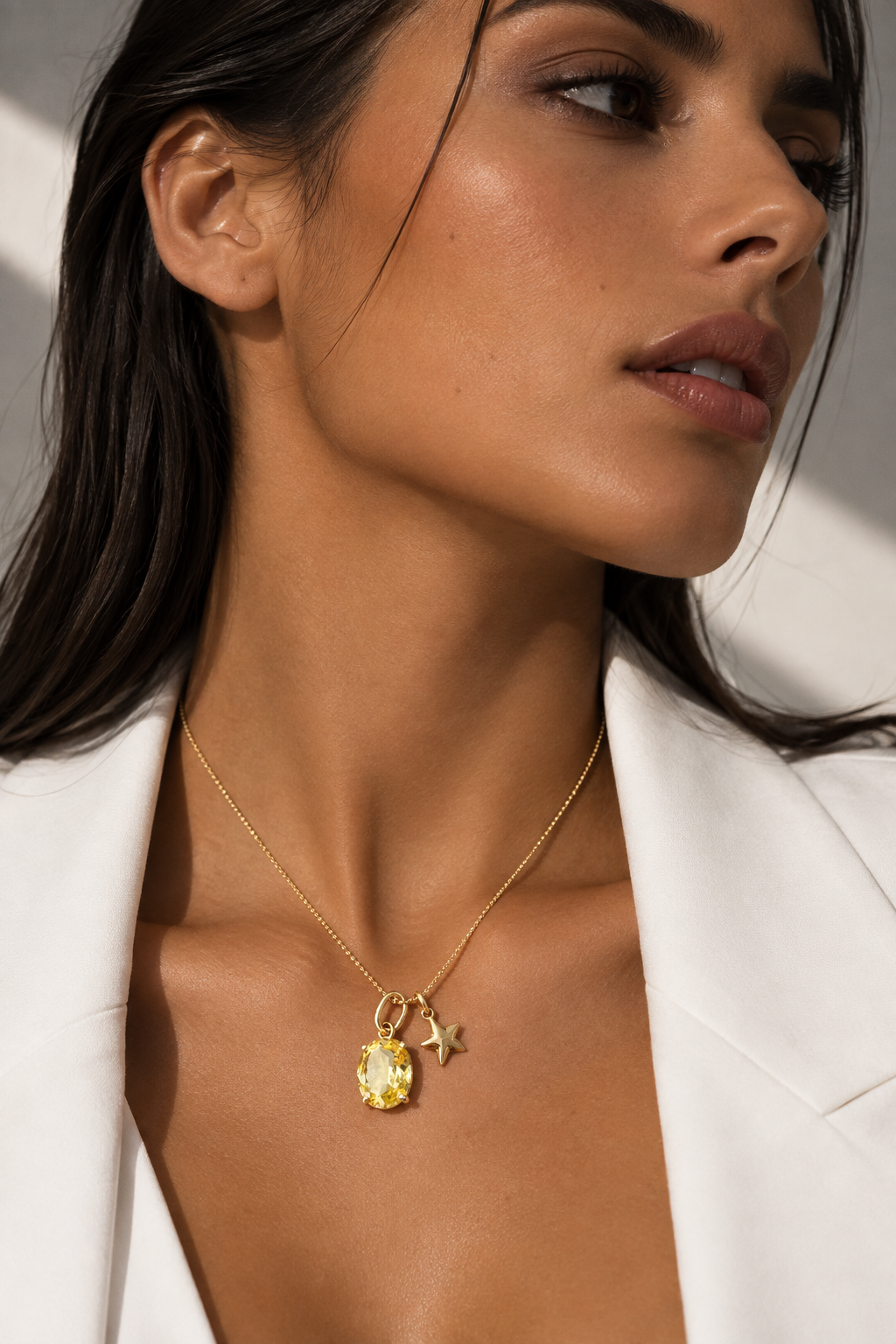 Collar ESTRELLA CITRINO