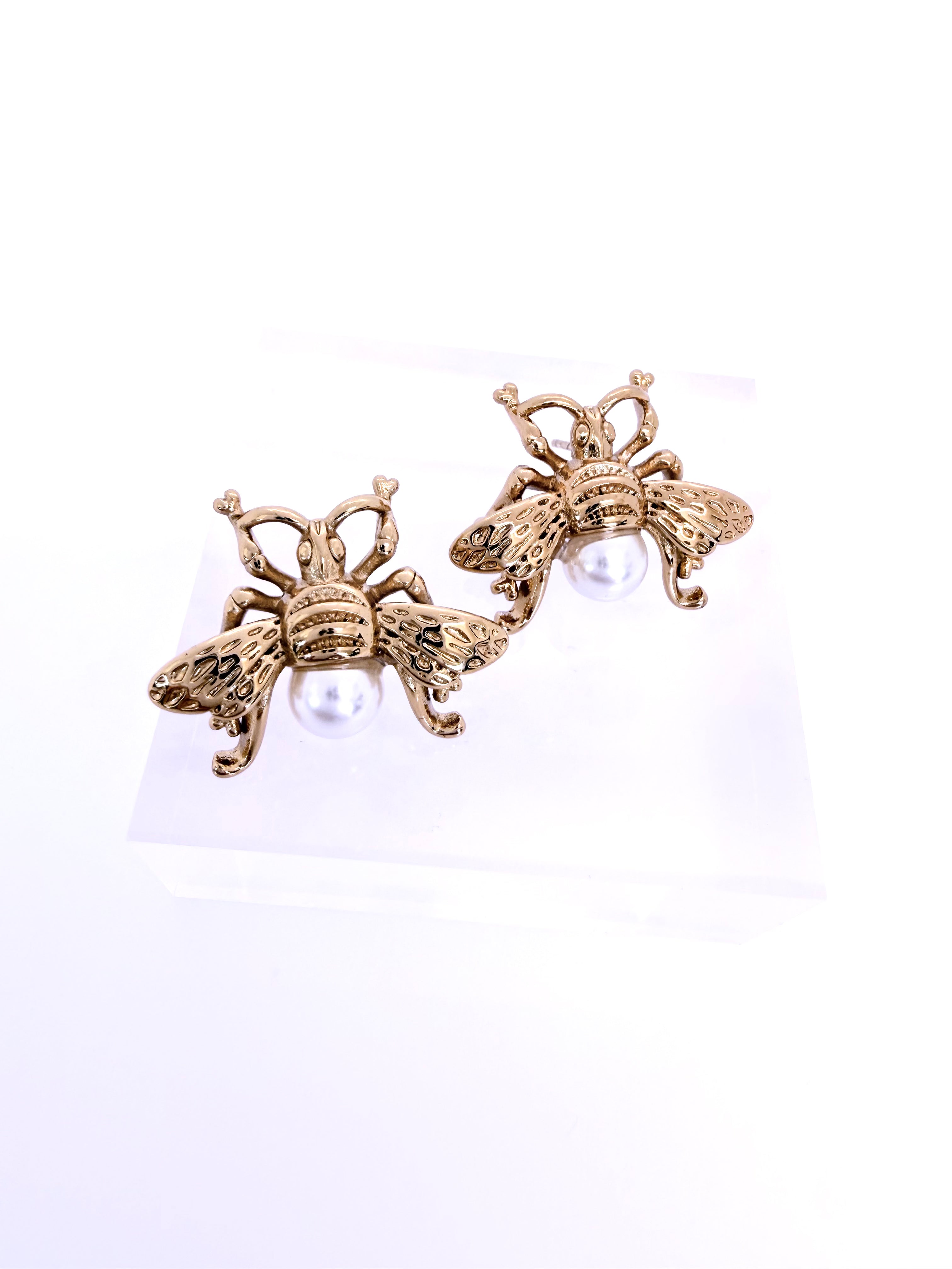 Aretes MIEL APERLADA