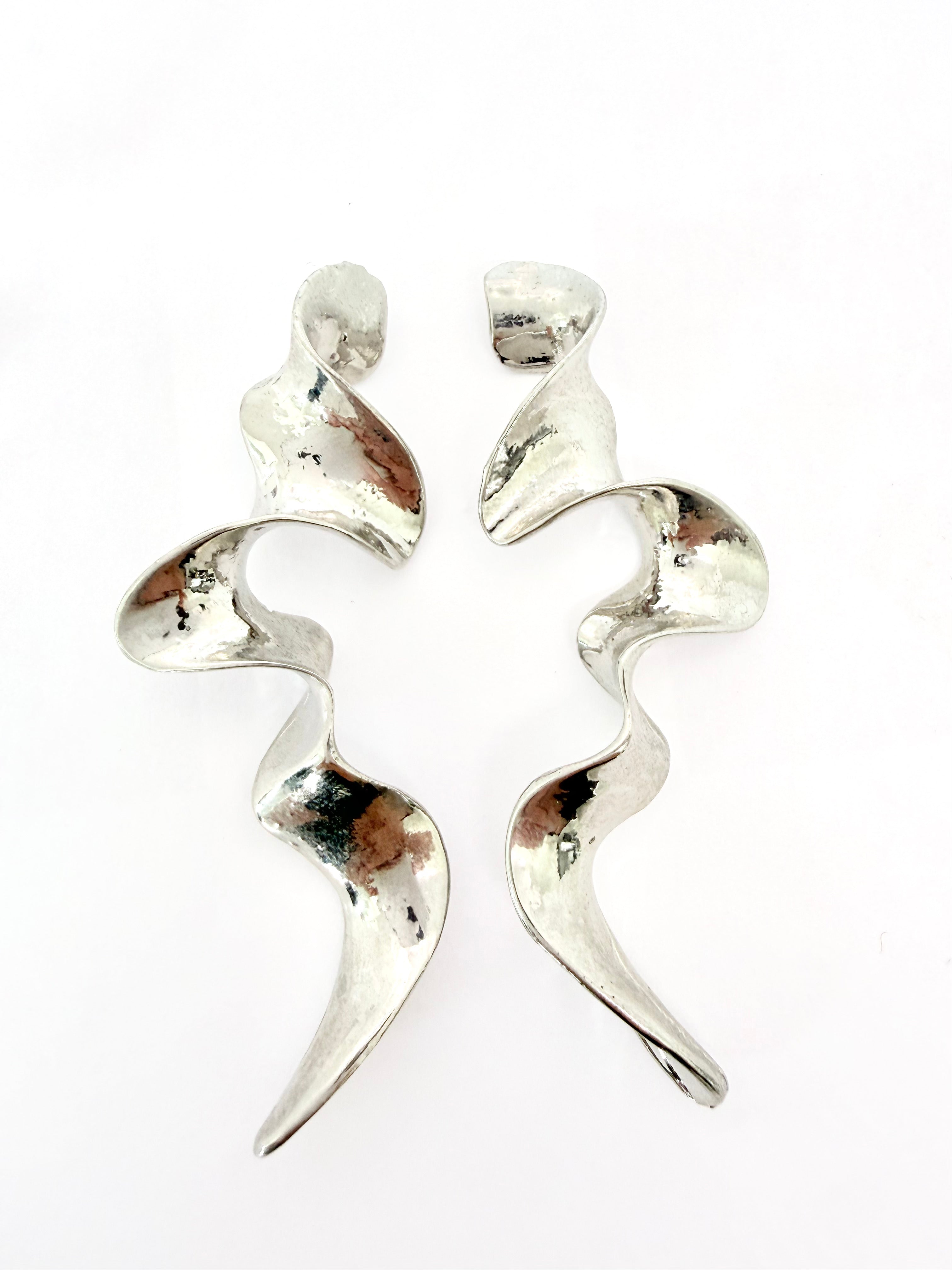 Aretes FLUIDEZ - Plateados