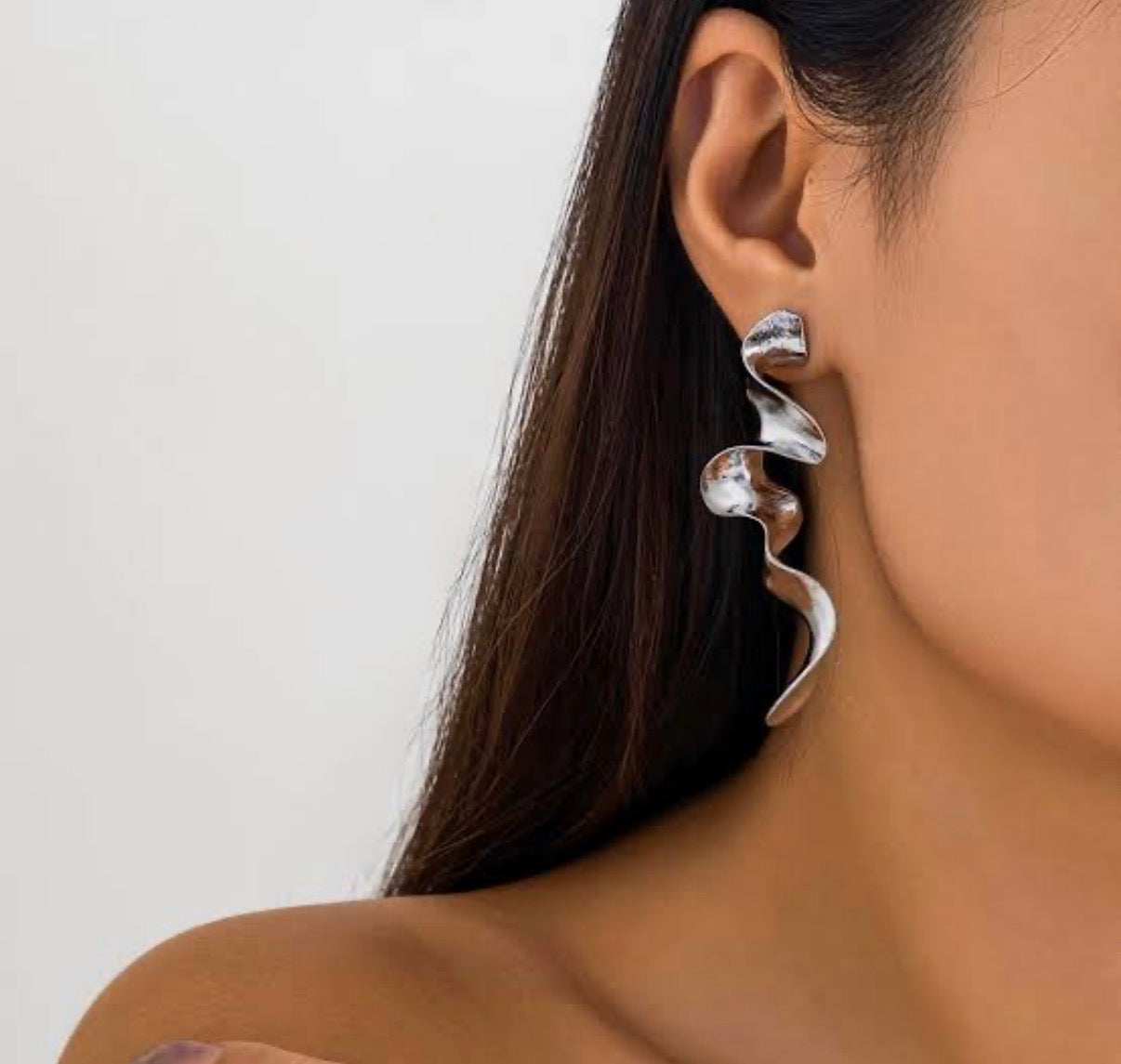 Aretes FLUIDEZ - Plateados