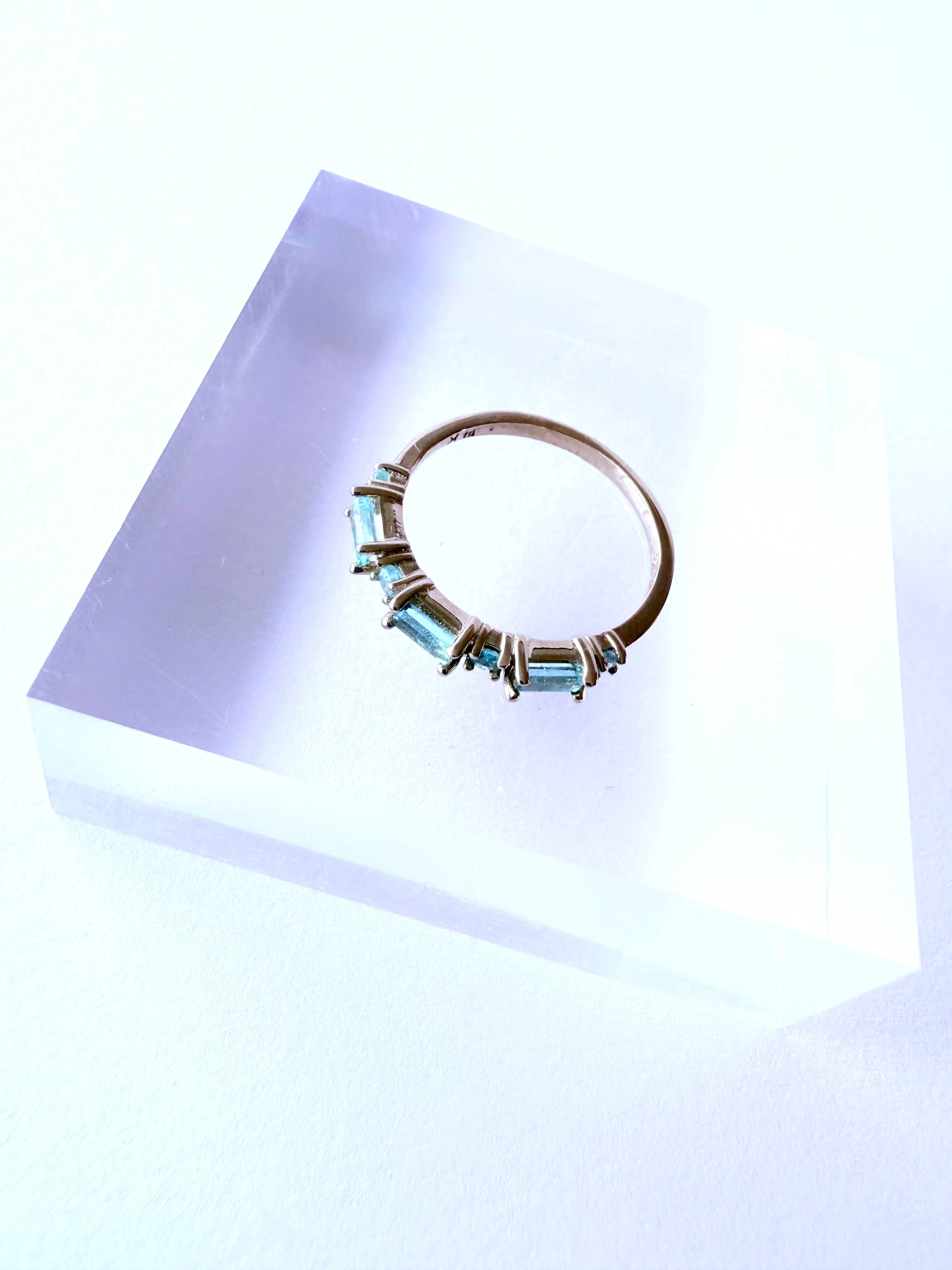 Anillo Son de Mar Esmeralda