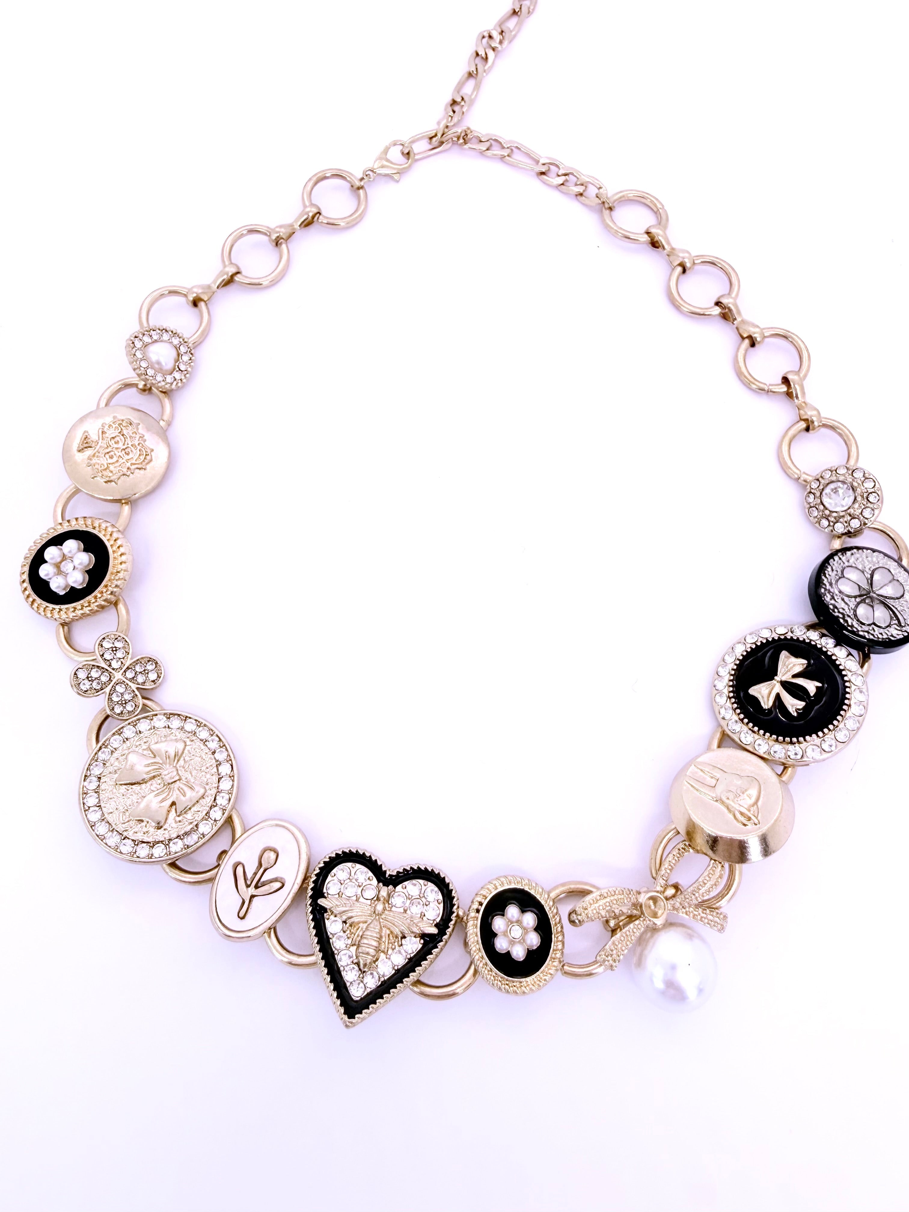 Collar MY LOVE - Dorado