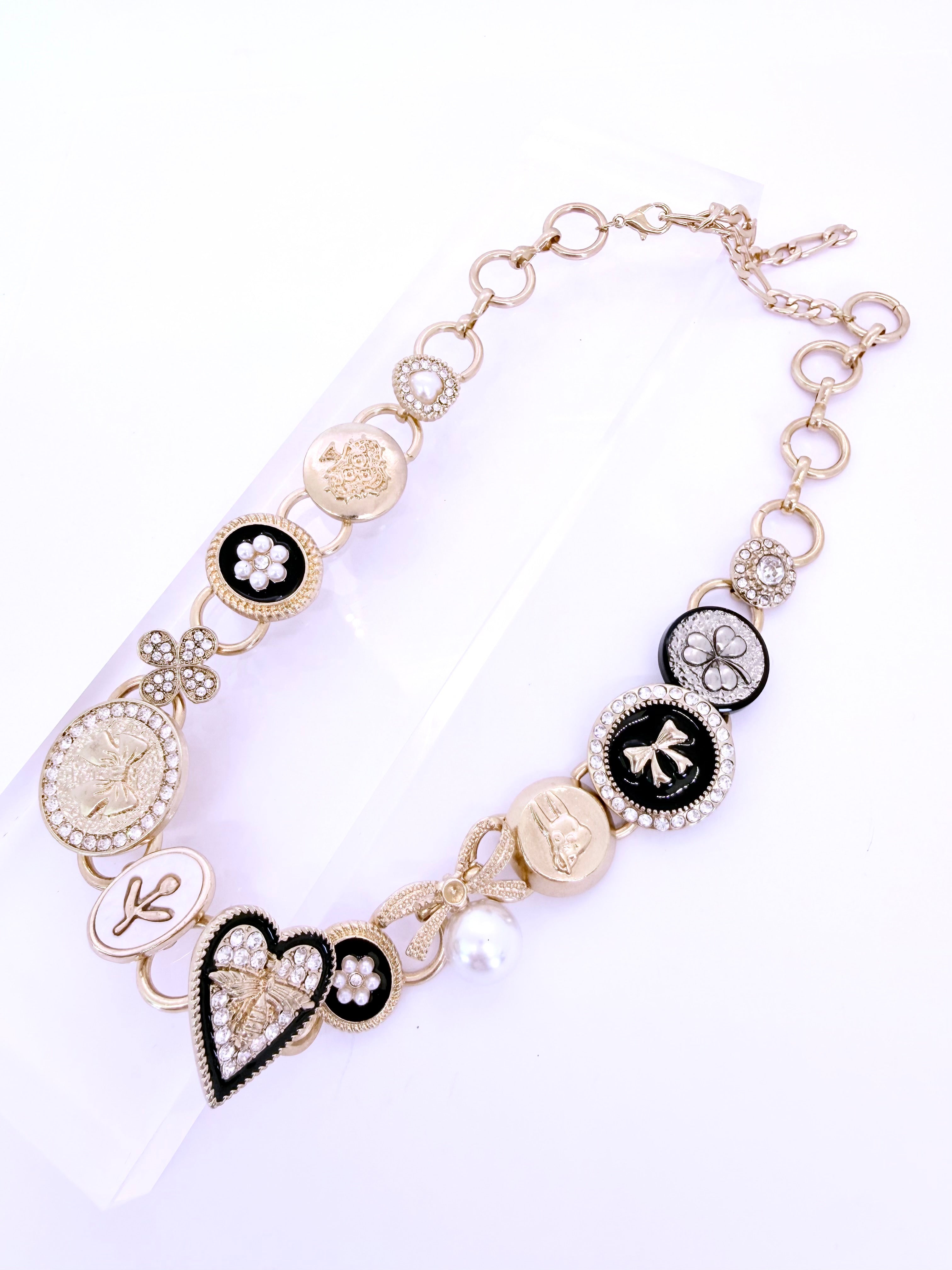 Collar MY LOVE - Dorado