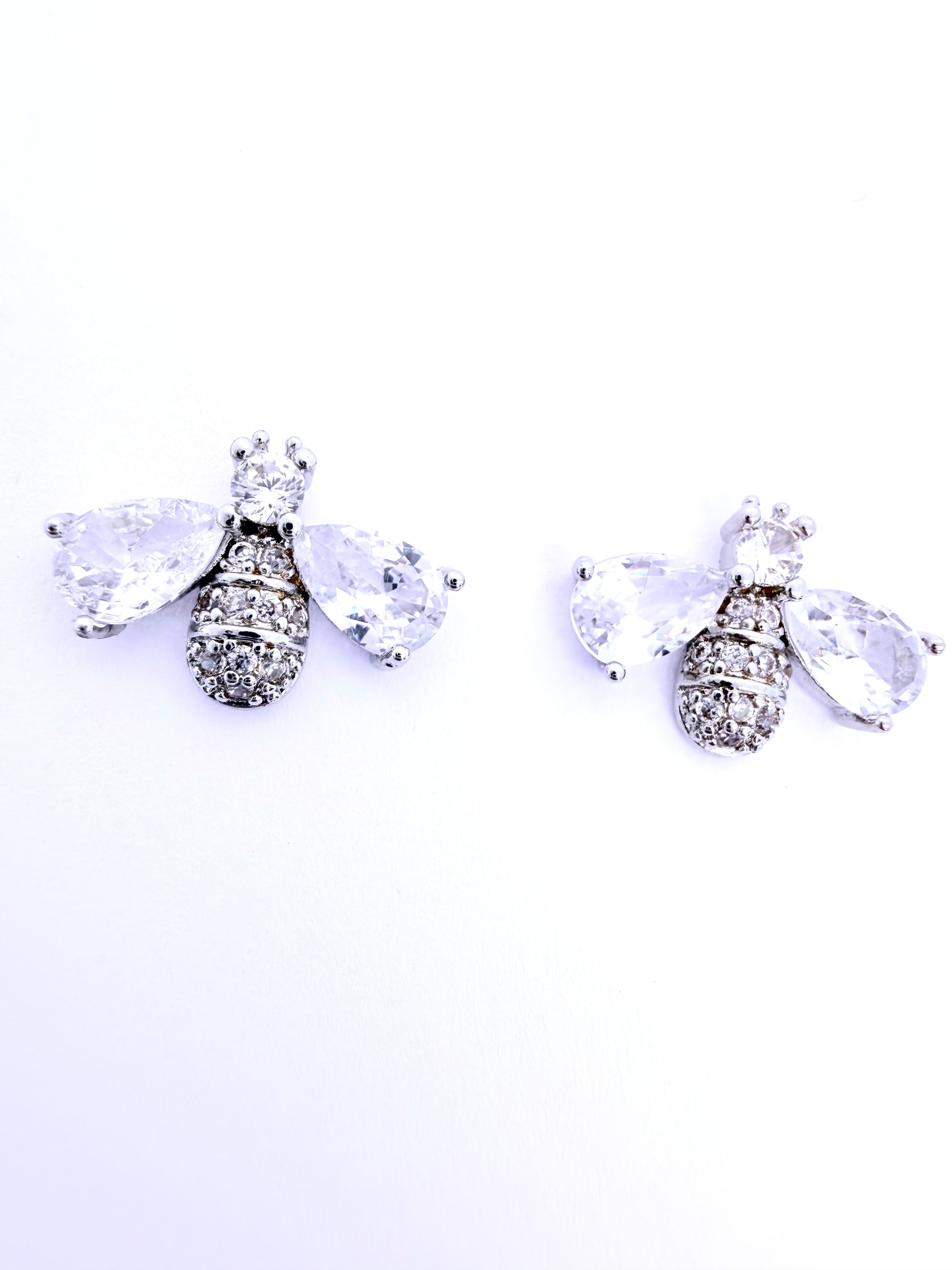 Aretes ABEJITAS PRISTINAS - Plateadas