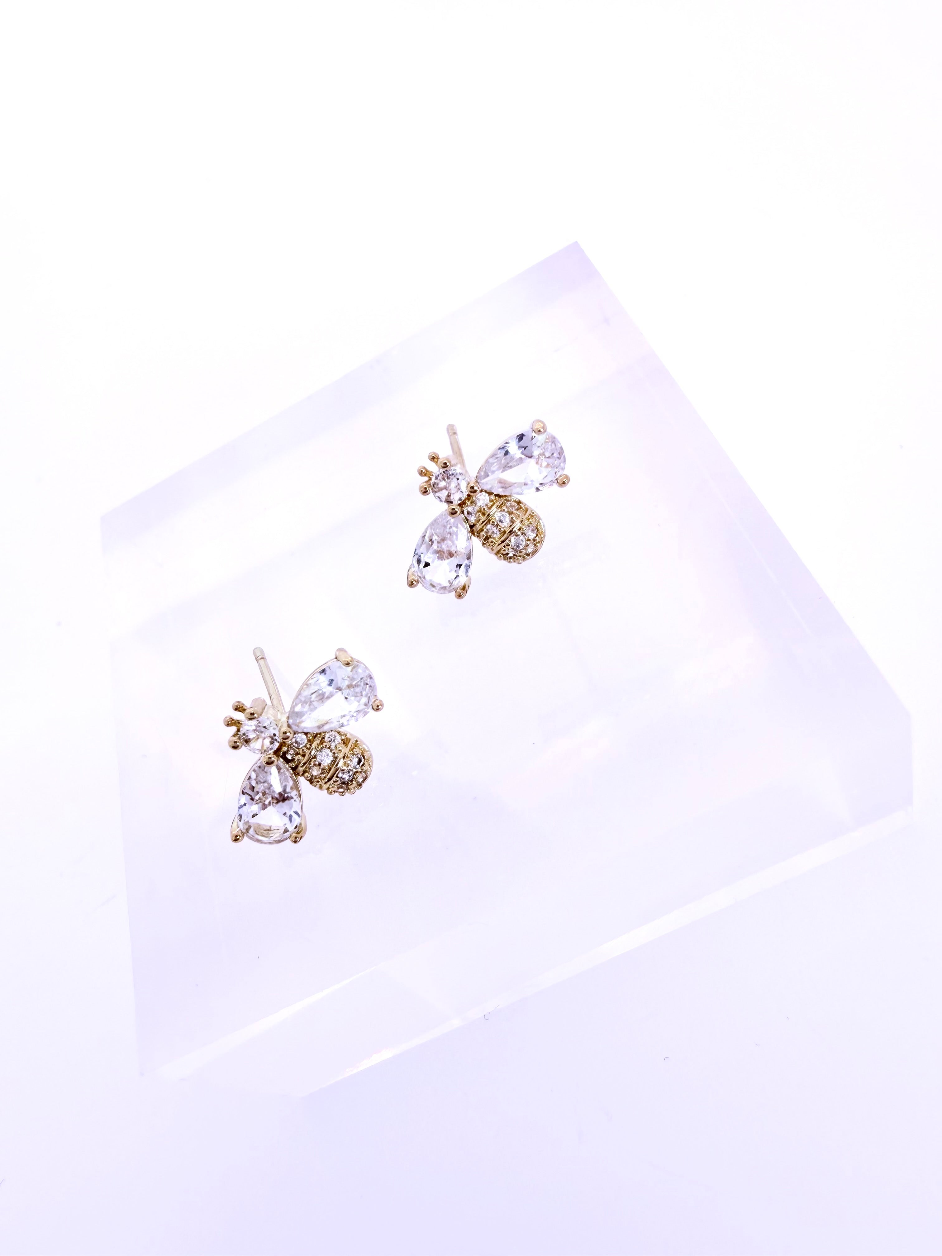 Aretes ABEJITAS PRISTINAS - Doradas