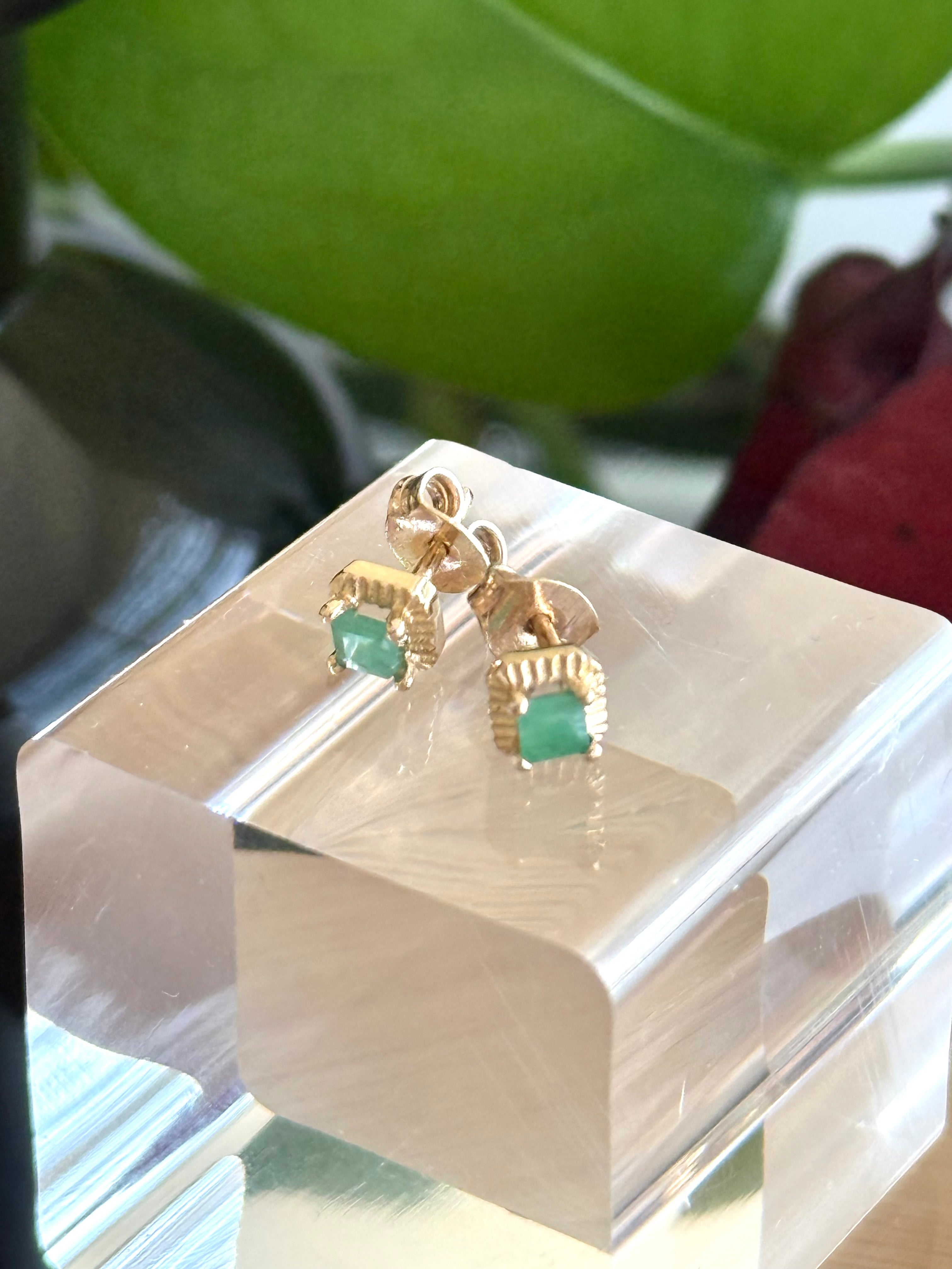 ARETES LIBELULA ESMERALDA
