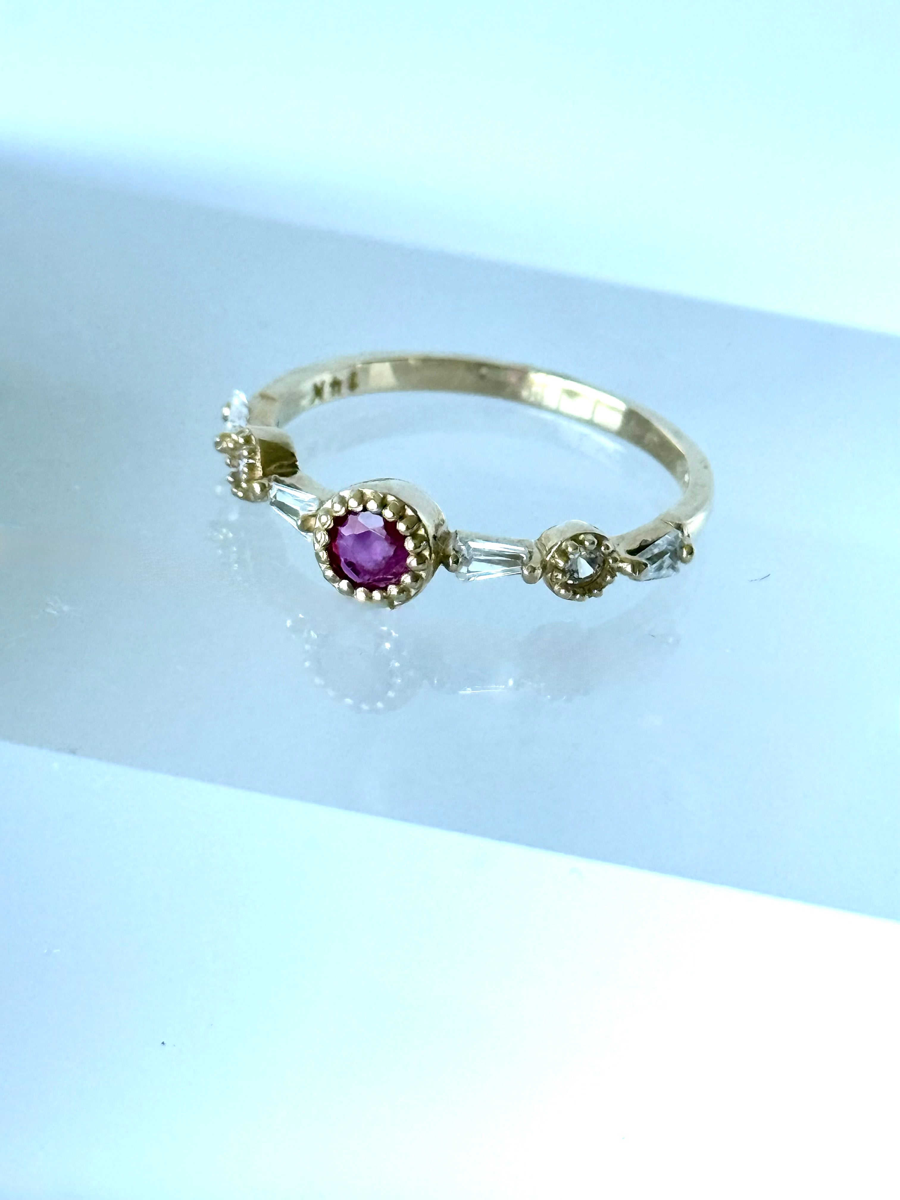 ANILLO MEDUSA RUBÍ