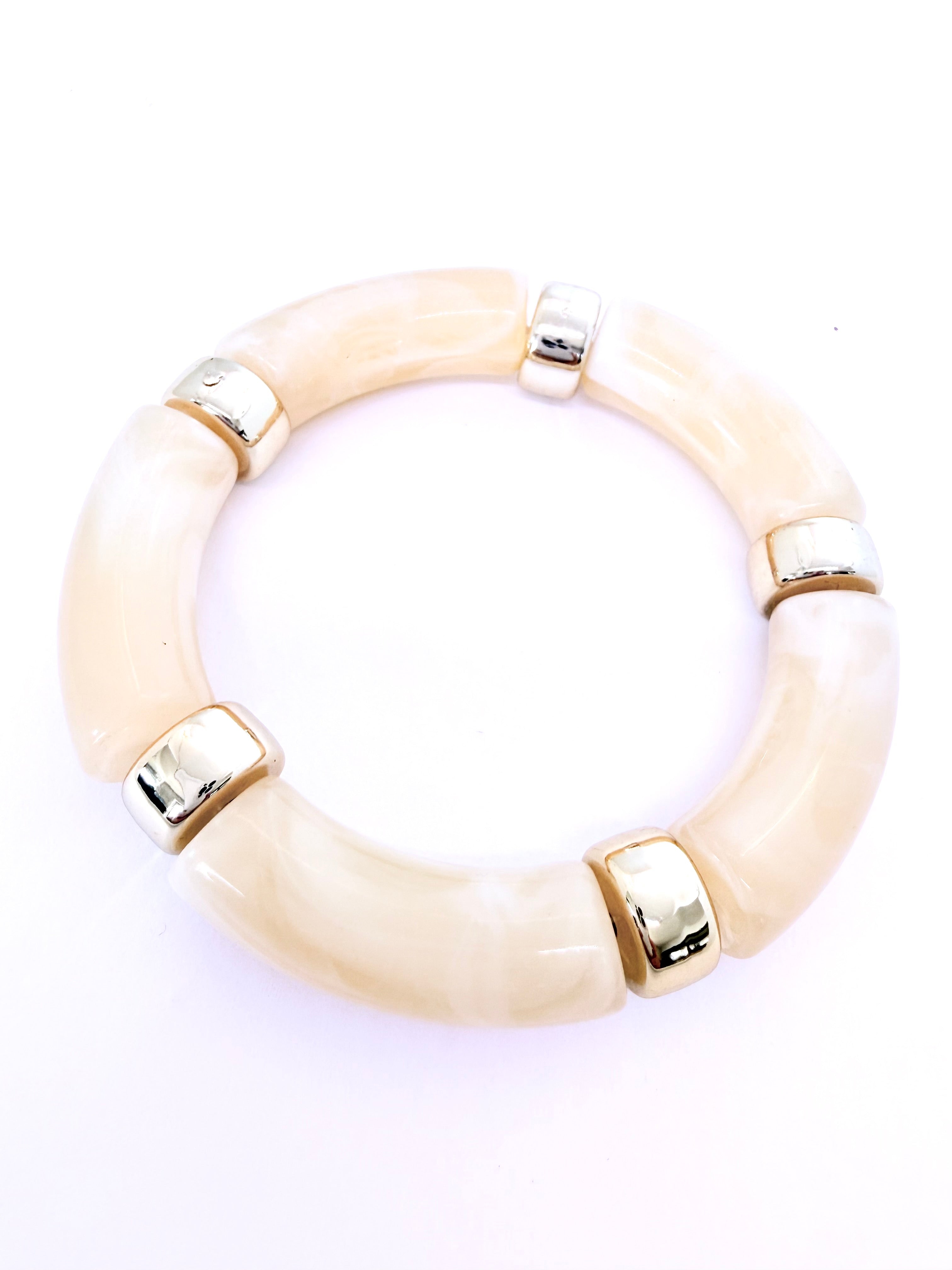 Pulsera APERTURA - CREMA