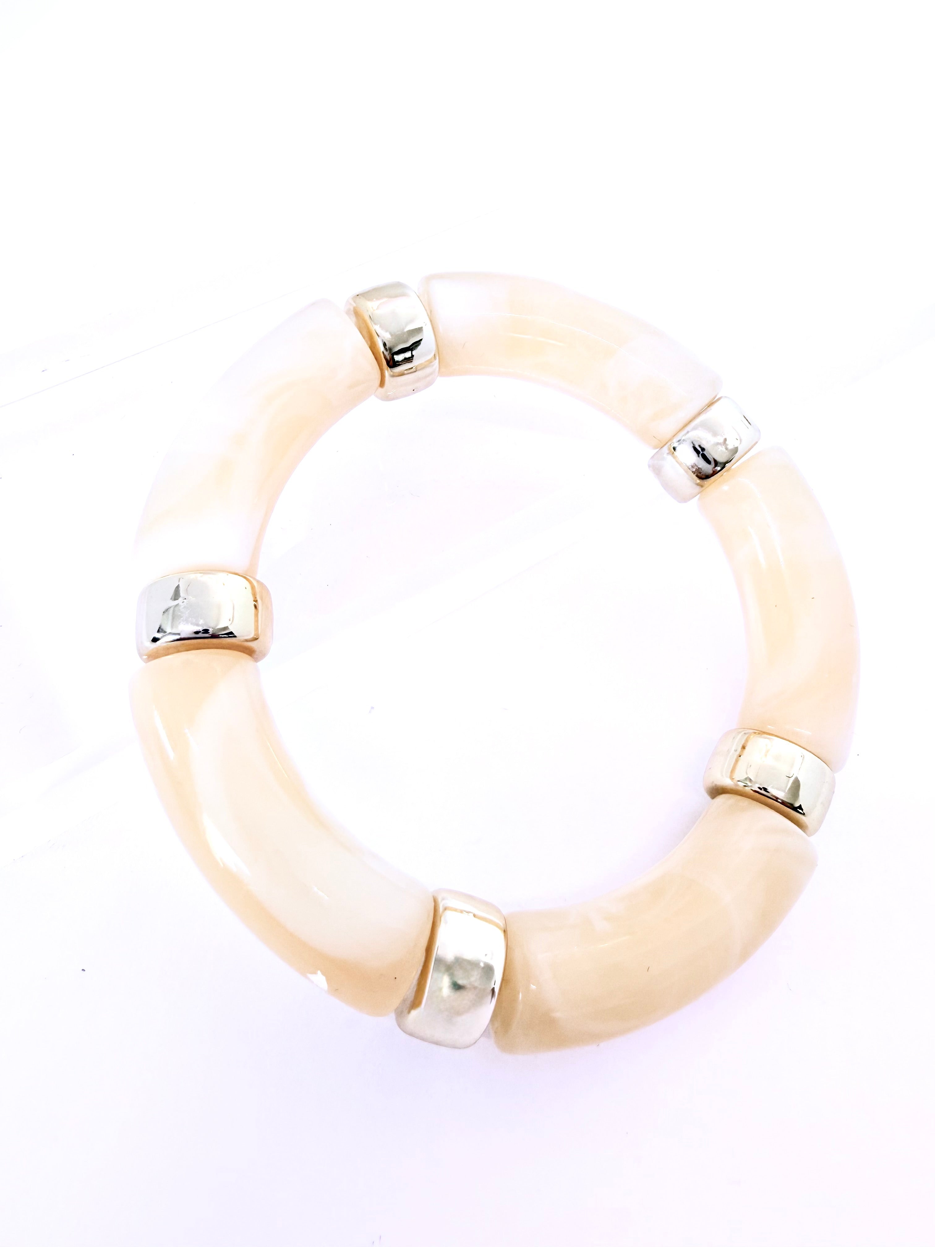 Pulsera APERTURA - CREMA