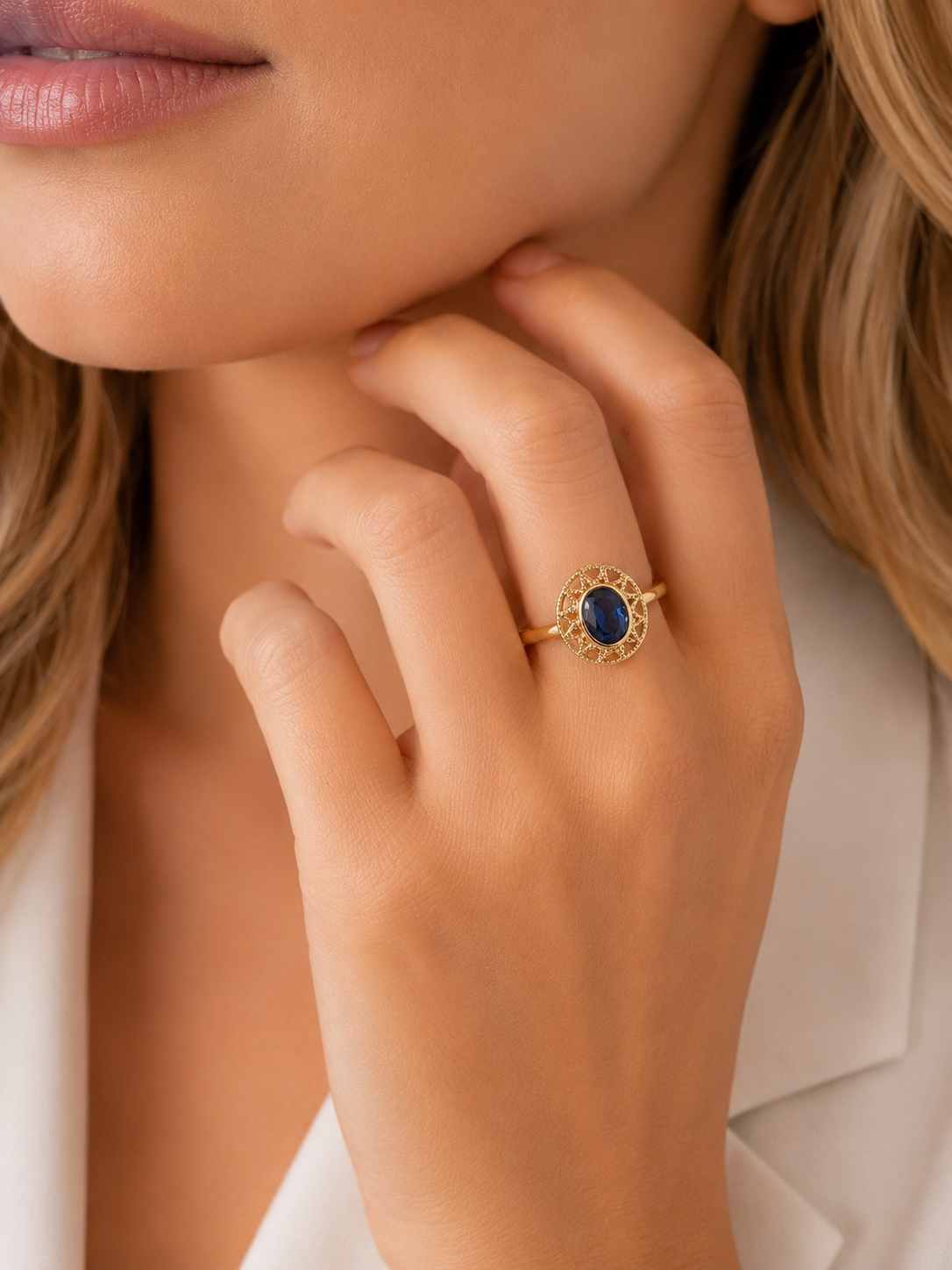 Anillo Estelar Zafiro
