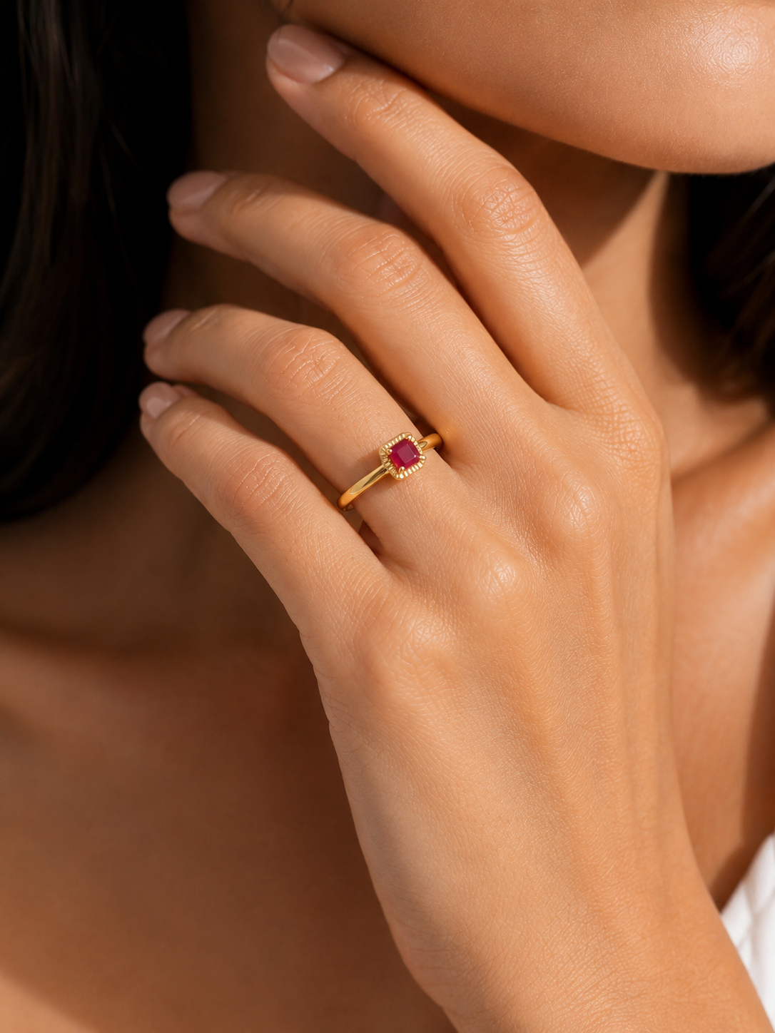 Anillo Libélula Rubí
