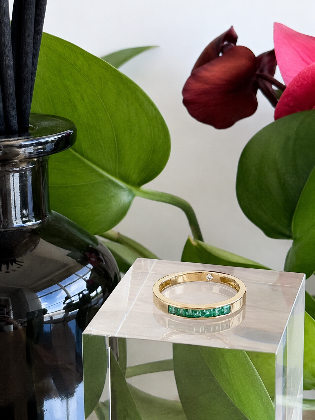 Anillo ORBITA - Esmeralda