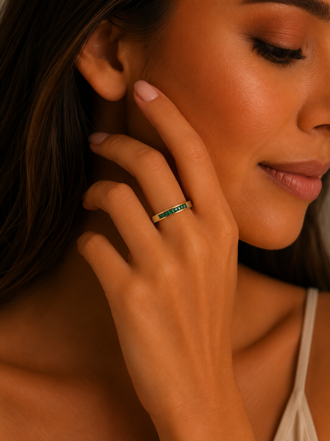 Anillo ORBITA - Esmeralda