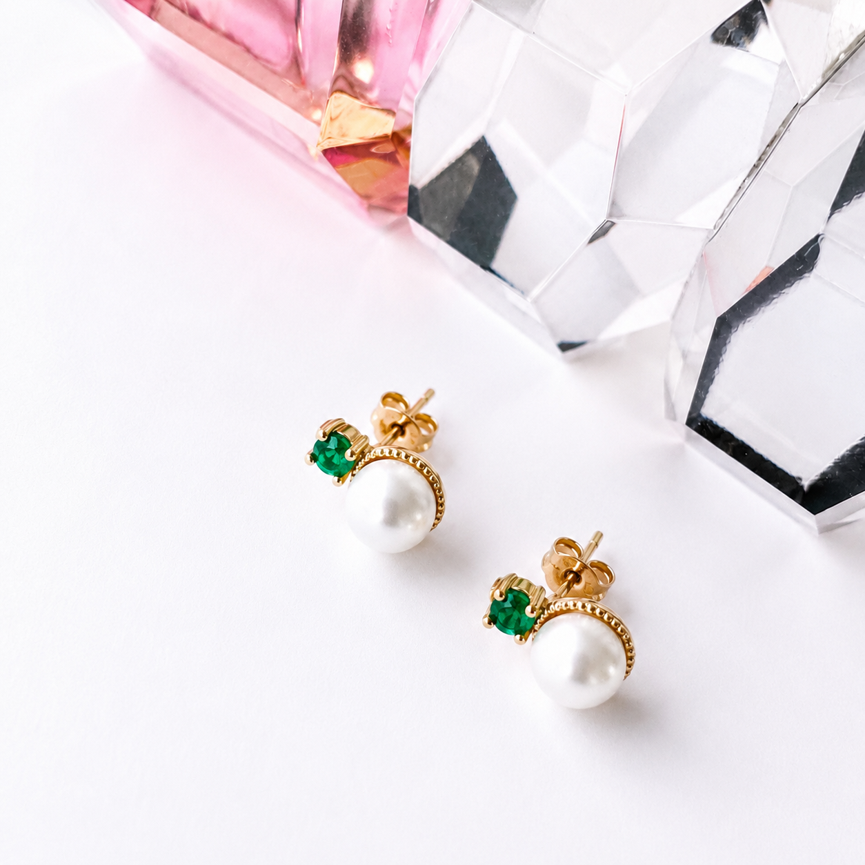 Aretes Jaguar Esmeralda